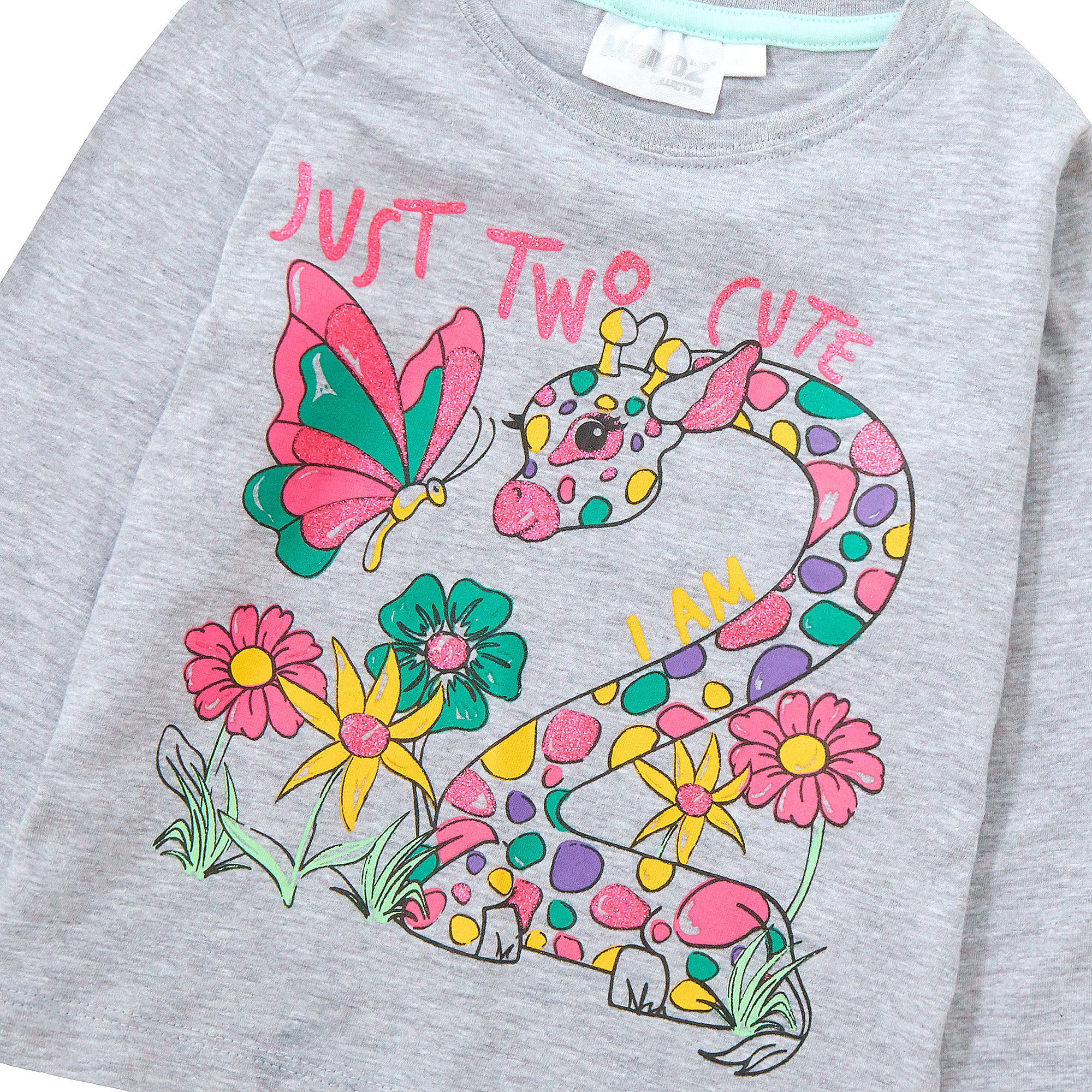 Girls Novelty Birthday Age Long Sleeve T-Shirt Kids 100% Cotton I Am Age Top Tee
