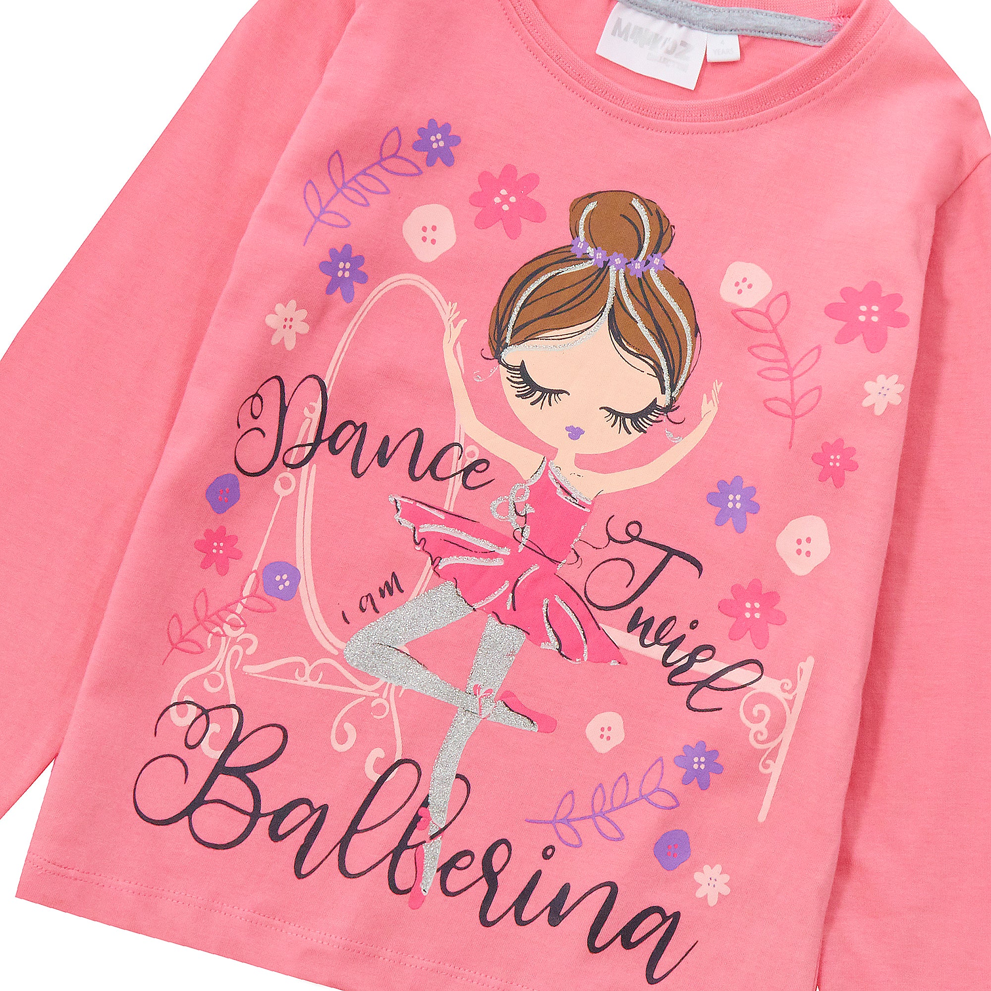 Girls Novelty Birthday Age Long Sleeve T-Shirt Kids 100% Cotton I Am Age Top Tee