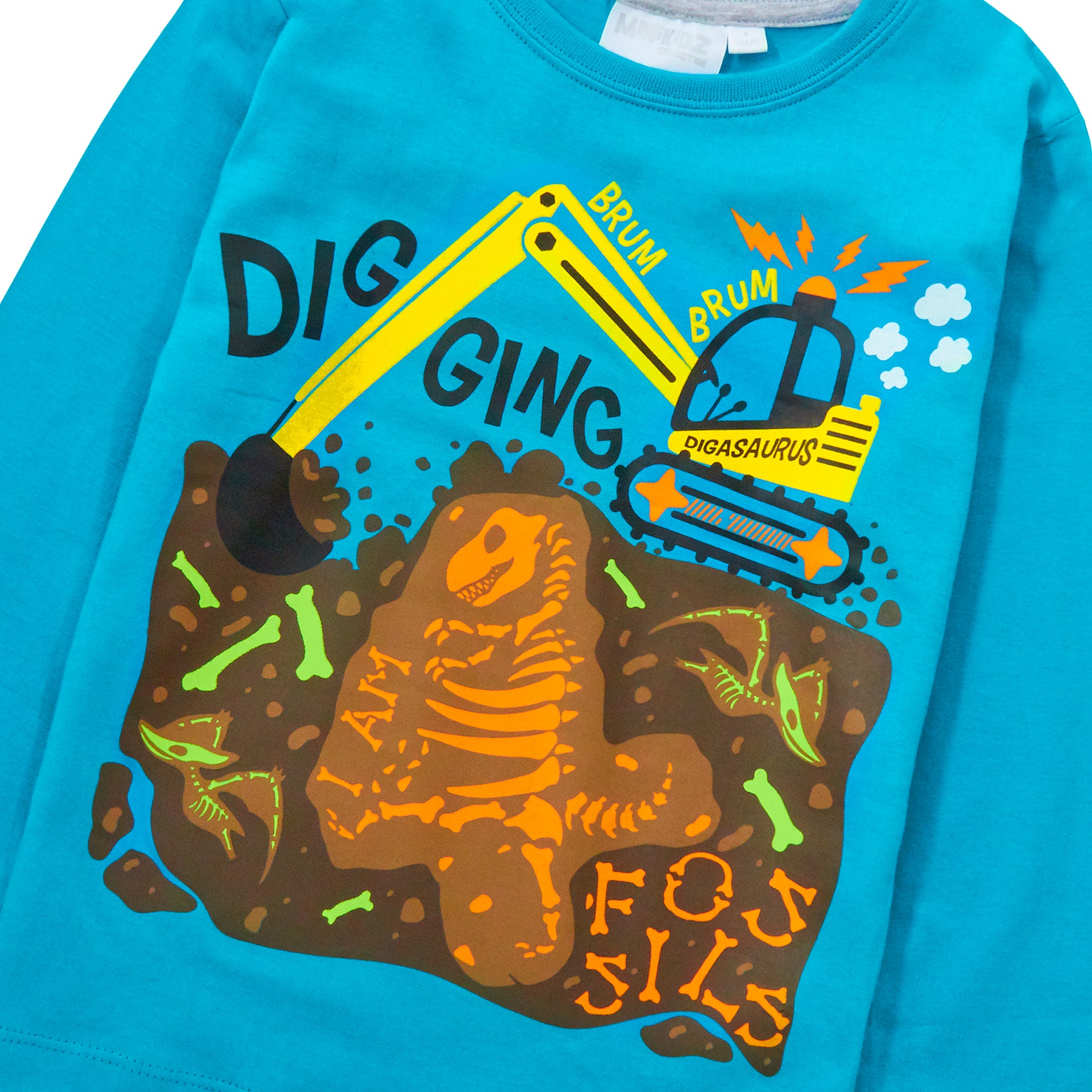 Boys Novelty Birthday Age Long Sleeve T-Shirt Kids 100% Cotton I Am Age Top Tee