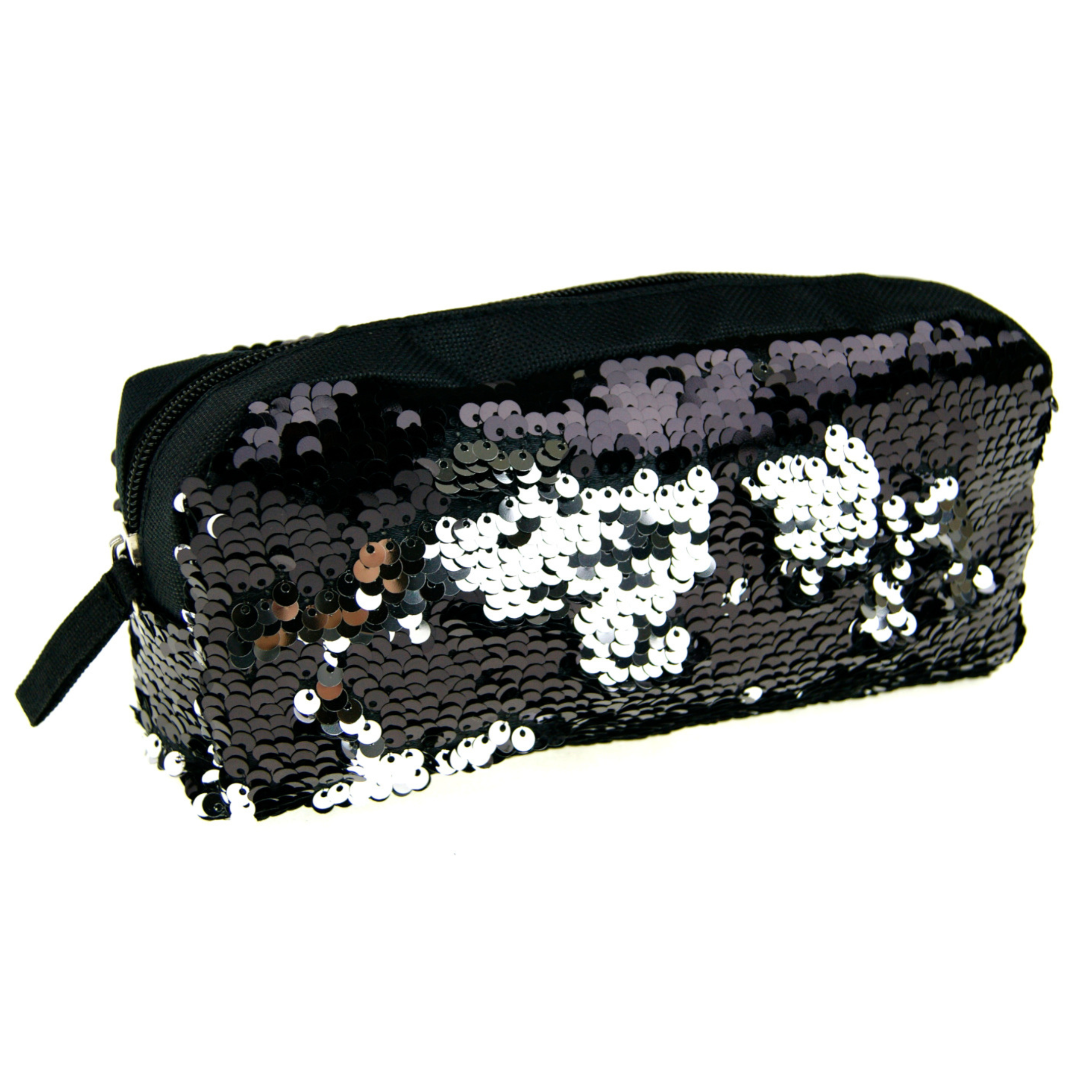 Reversible Glitter Sequin Pencil Case Kids Metallic School Stationary Gift Girls