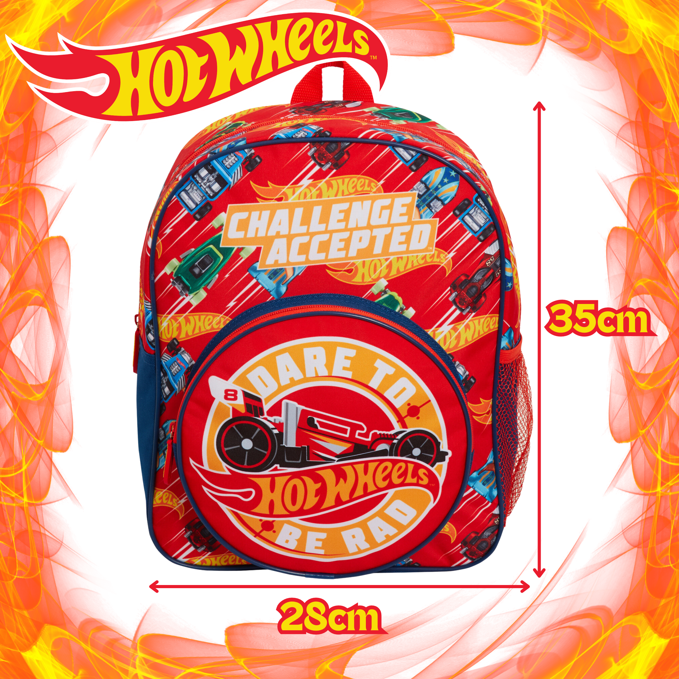 Hot Wheels Backpack Toy Cars Bag for Kids Travel Sports Back to School Rucksack