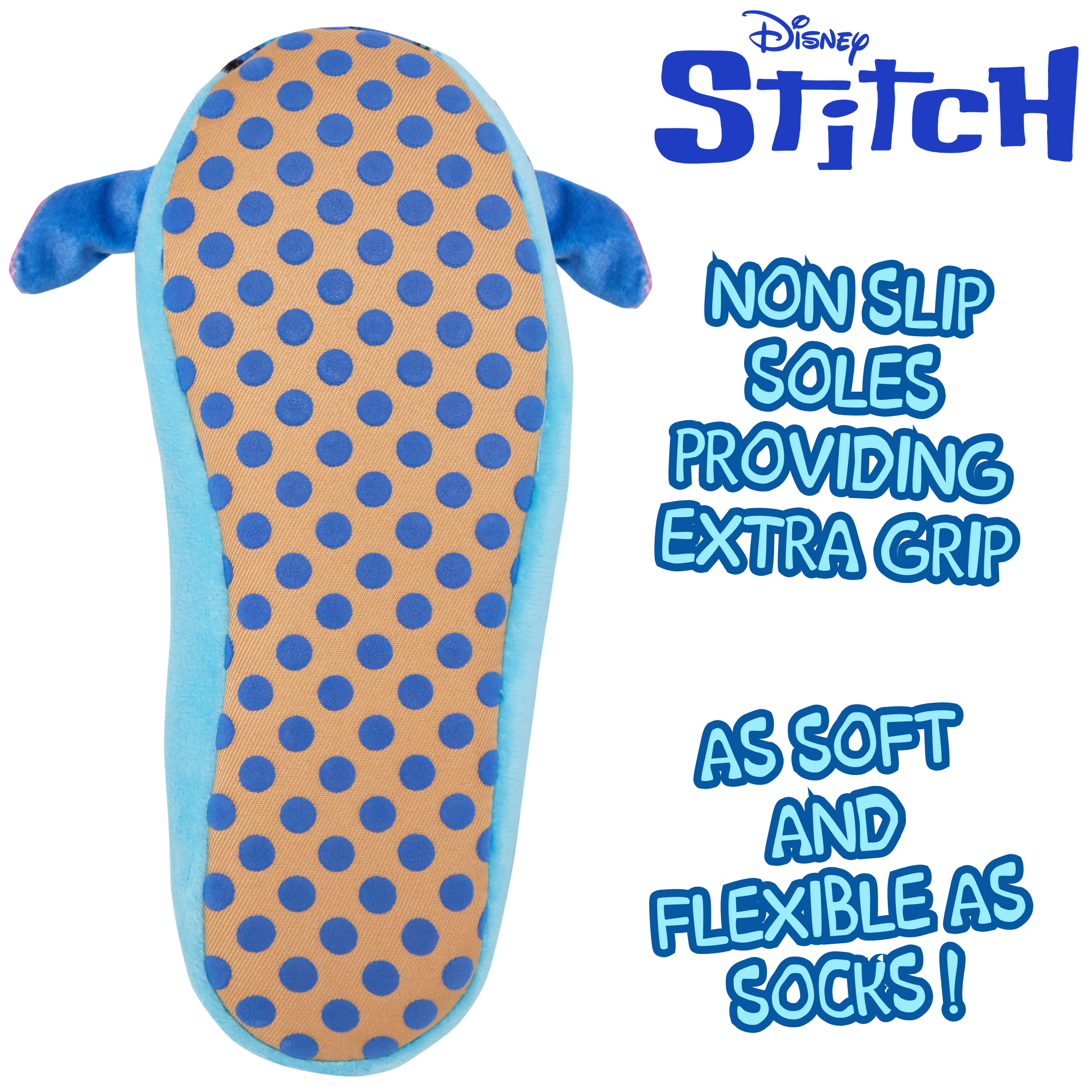 Lilo & Stitch Slippers For Women Girls Teens Disney Slip On Ballet Slipper Socks
