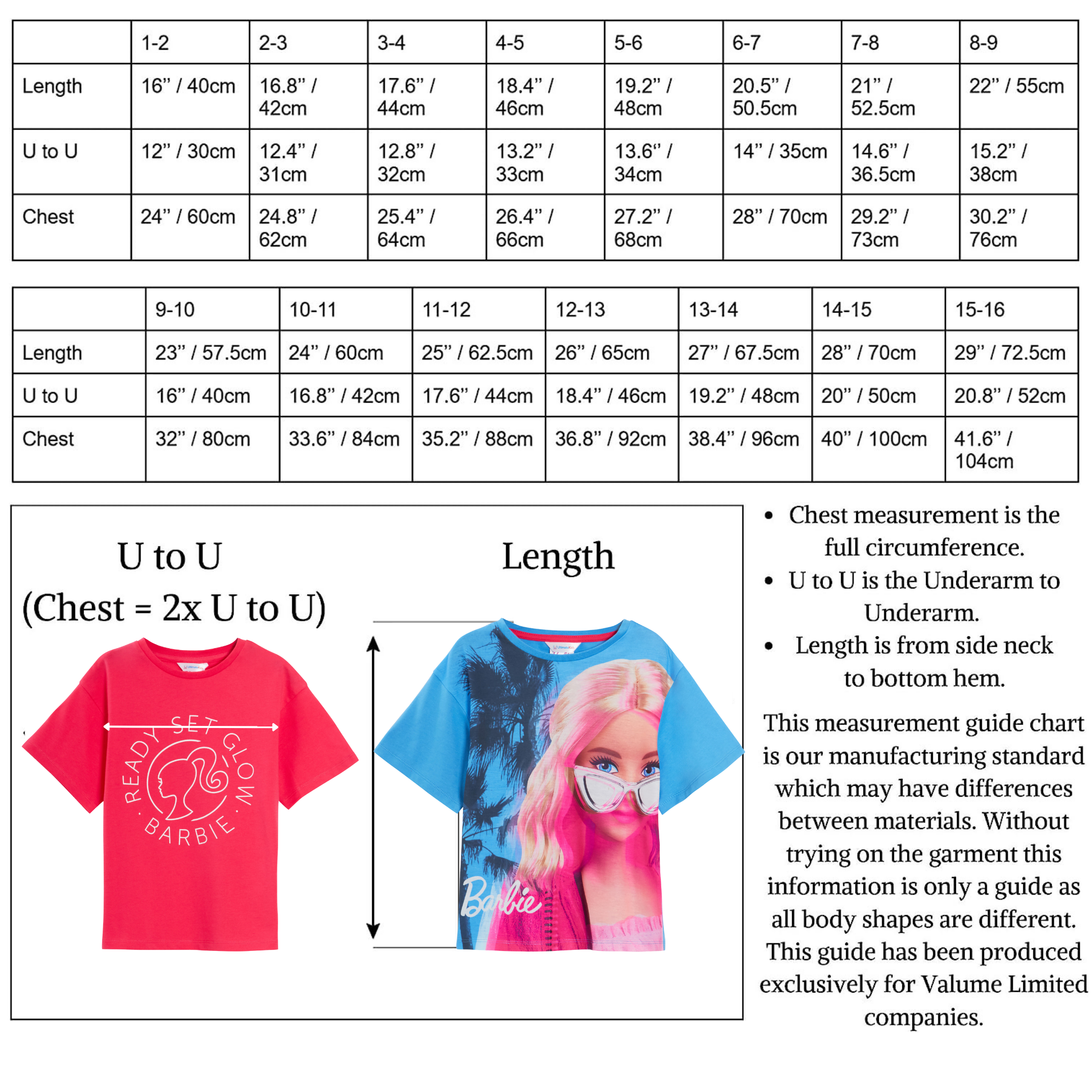 Girls 3 Pack Barbie T-Shirts Kids Cotton Tees Multipack Official Dress Up Tops