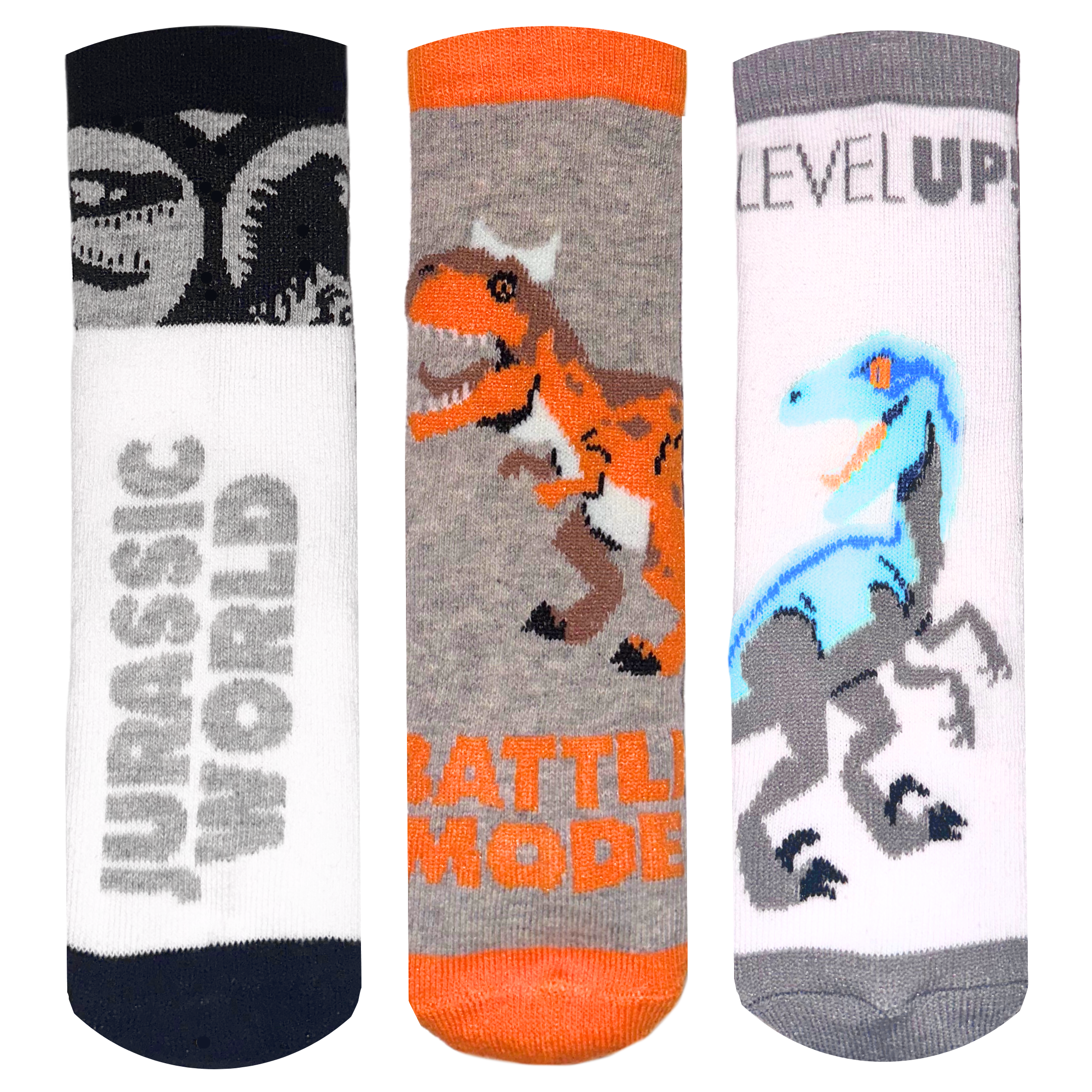 Boys Jurassic World 3 Pack Socks Kids Dinosaur Multipack Ankle Socks For Kids