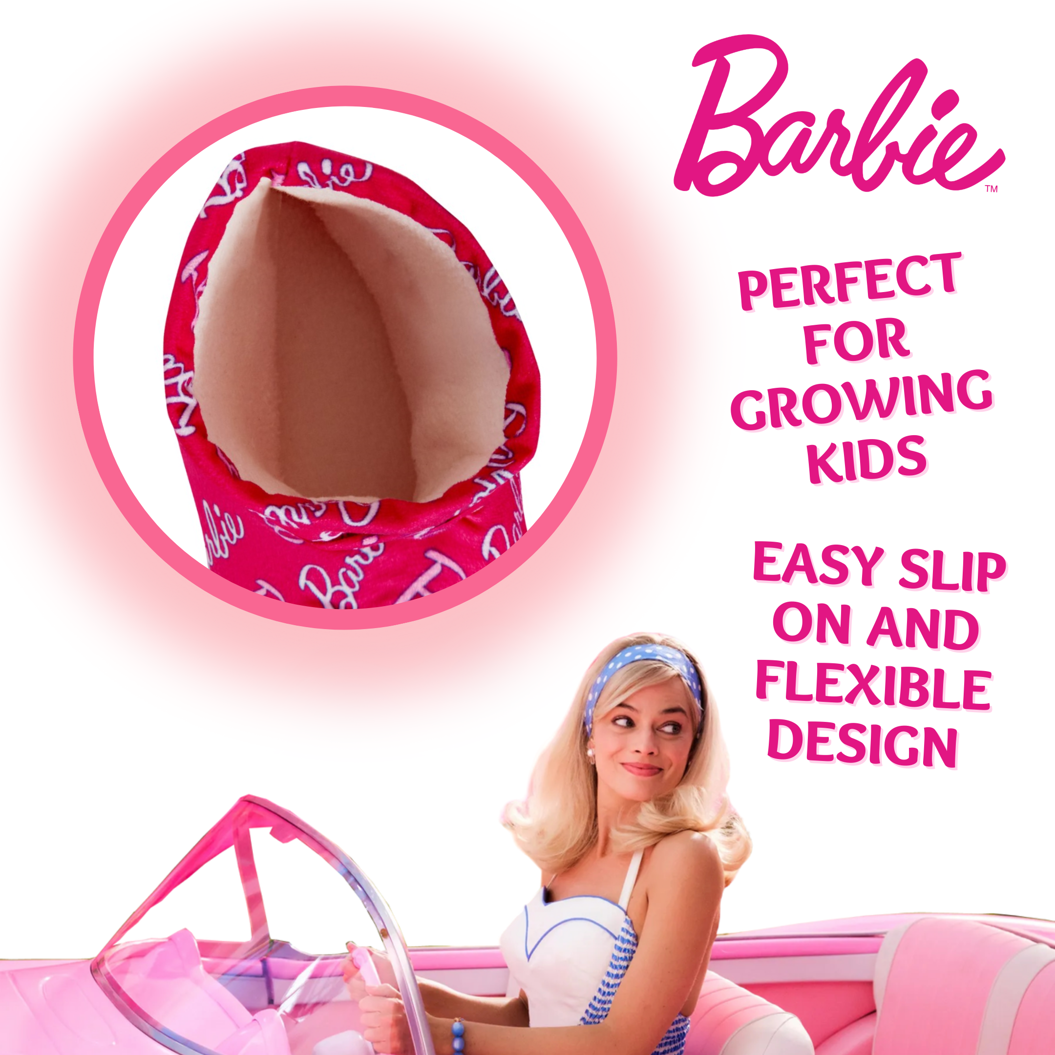 Barbie Slipper Boots For Girls Teens Kids Slippers Pink Booties Slipper Socks