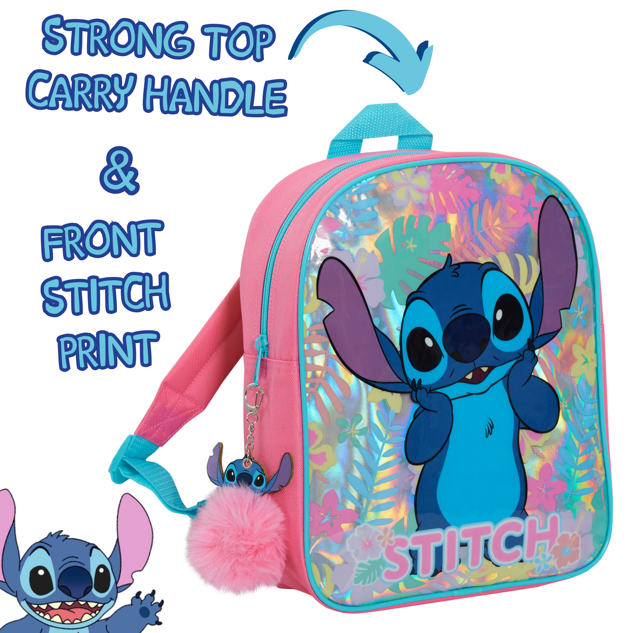 Lilo And Stitch Backpack For Kids Girls Boys Disney School Bag Travel Lunch Bag