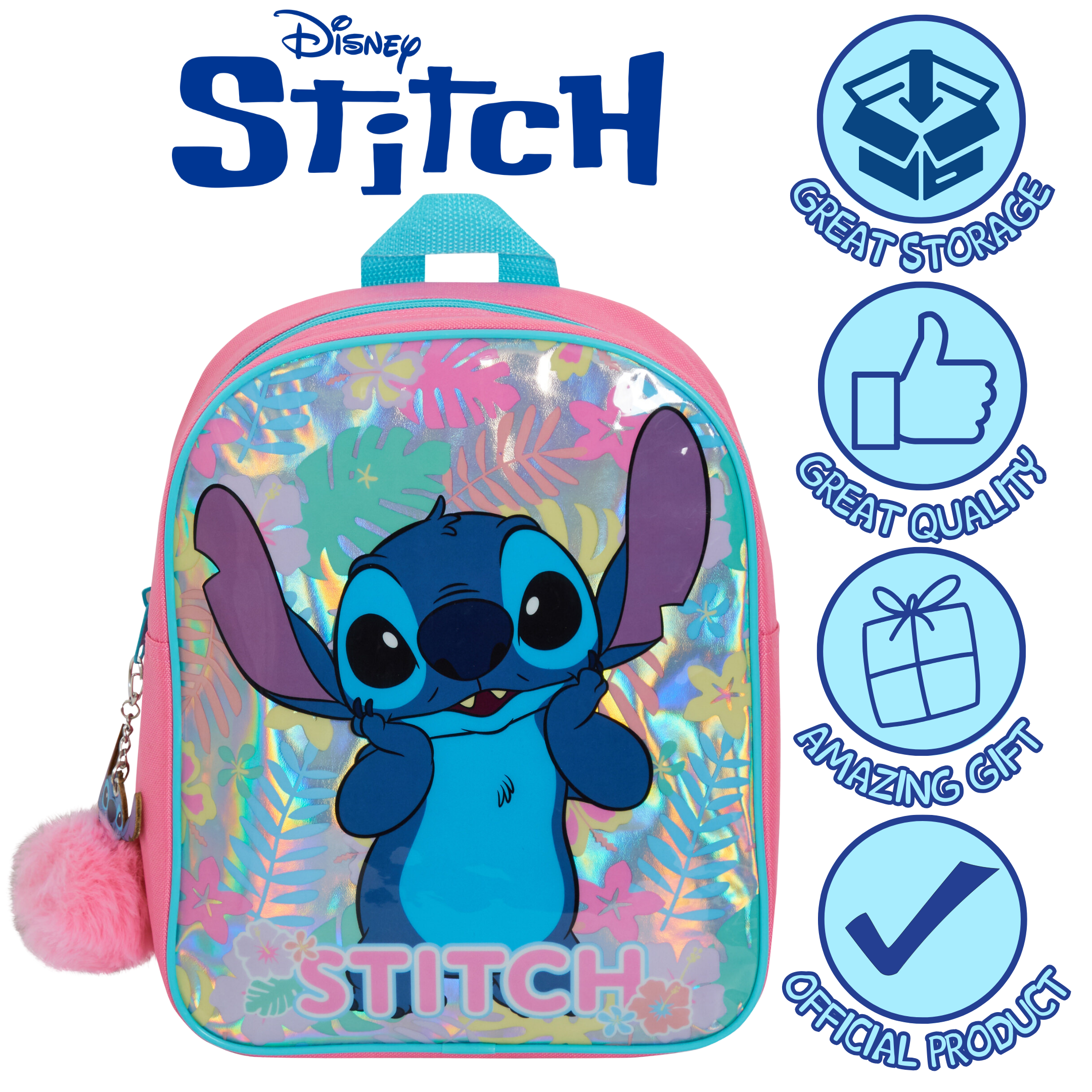 Lilo And Stitch Backpack For Kids Girls Boys Disney School Bag Travel Lunch Bag
