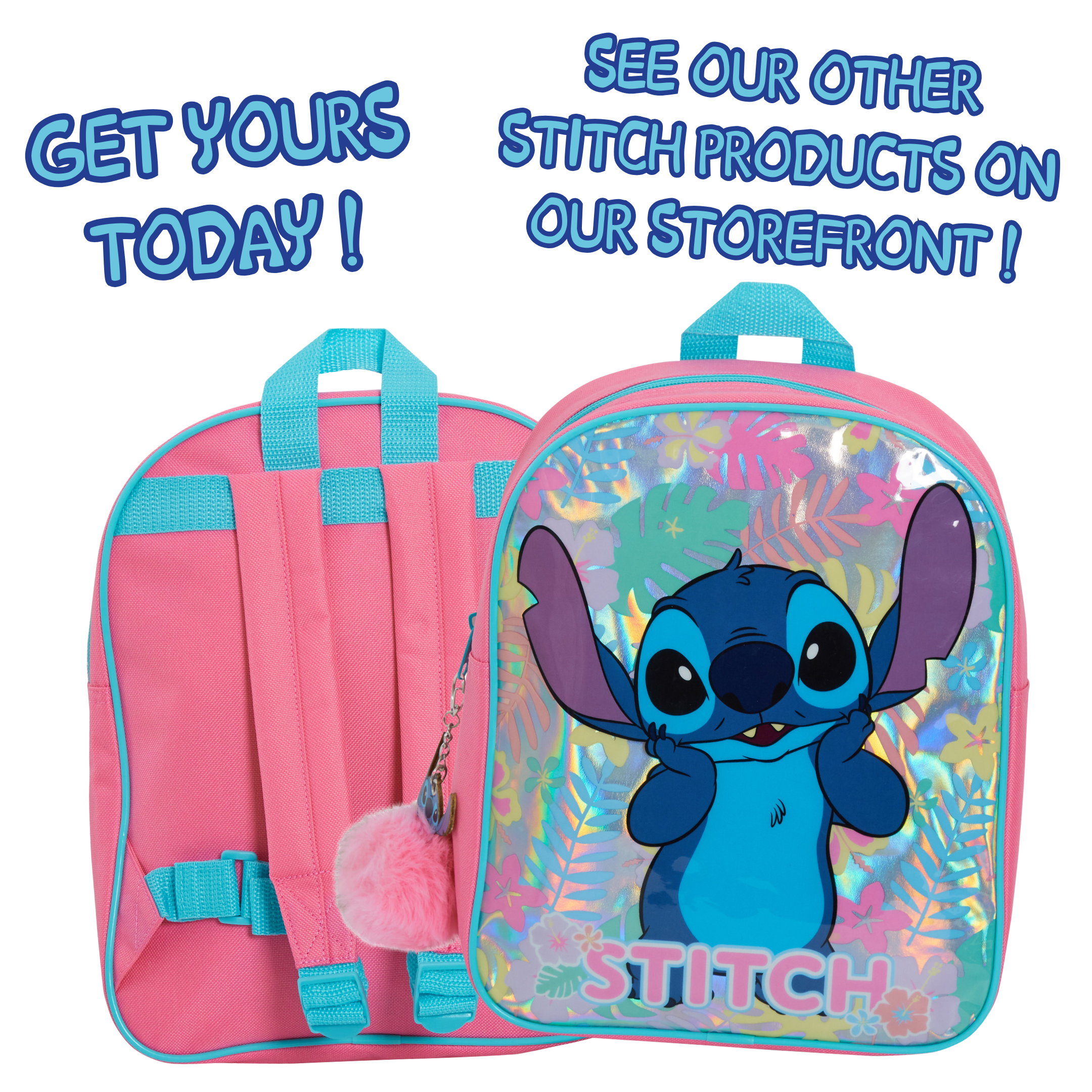 Lilo And Stitch Backpack For Kids Girls Boys Disney School Bag Travel Lunch Bag