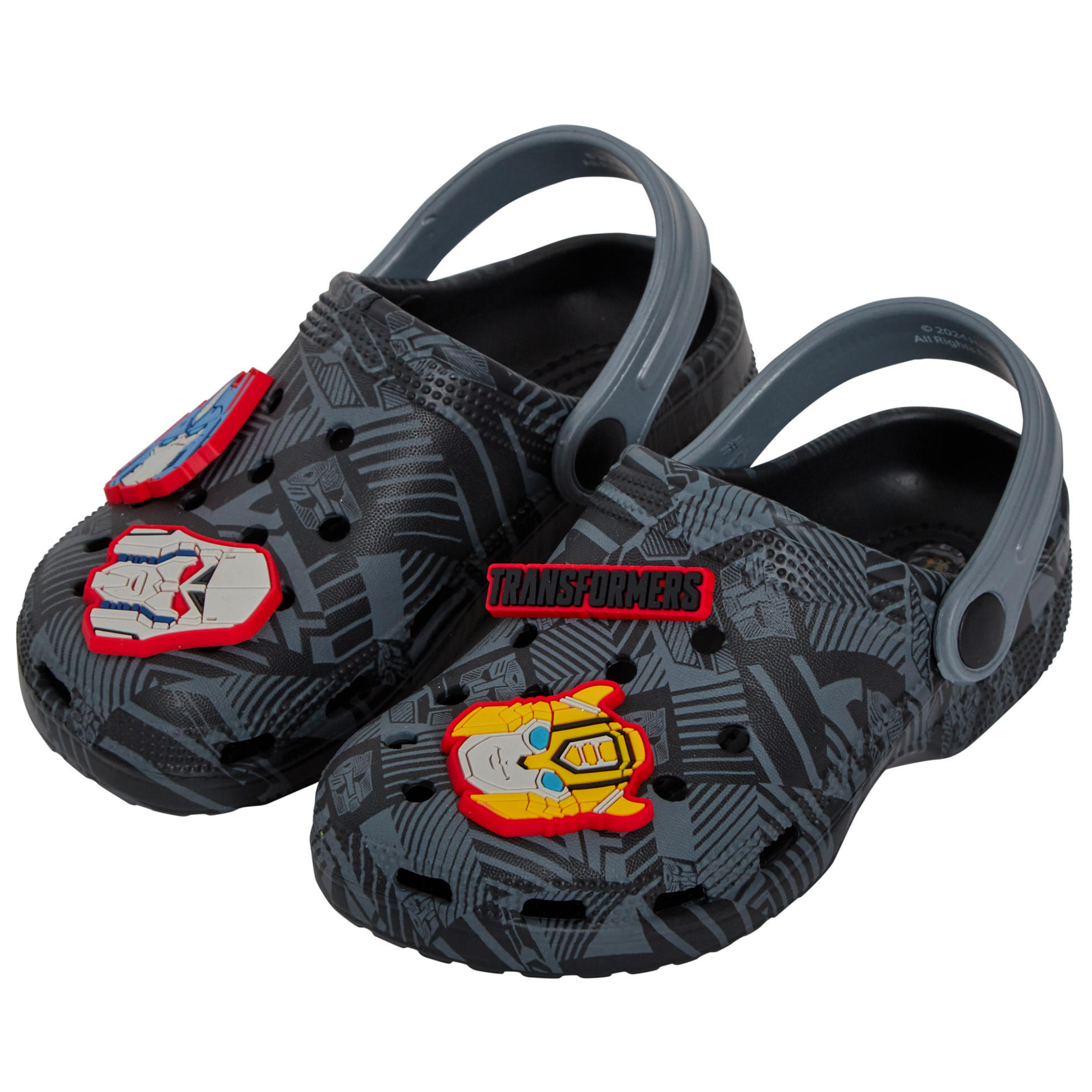 Boys Transformers Clogs + Charms Kids Sandals Optimus Prime Sliders Beach Shoes
