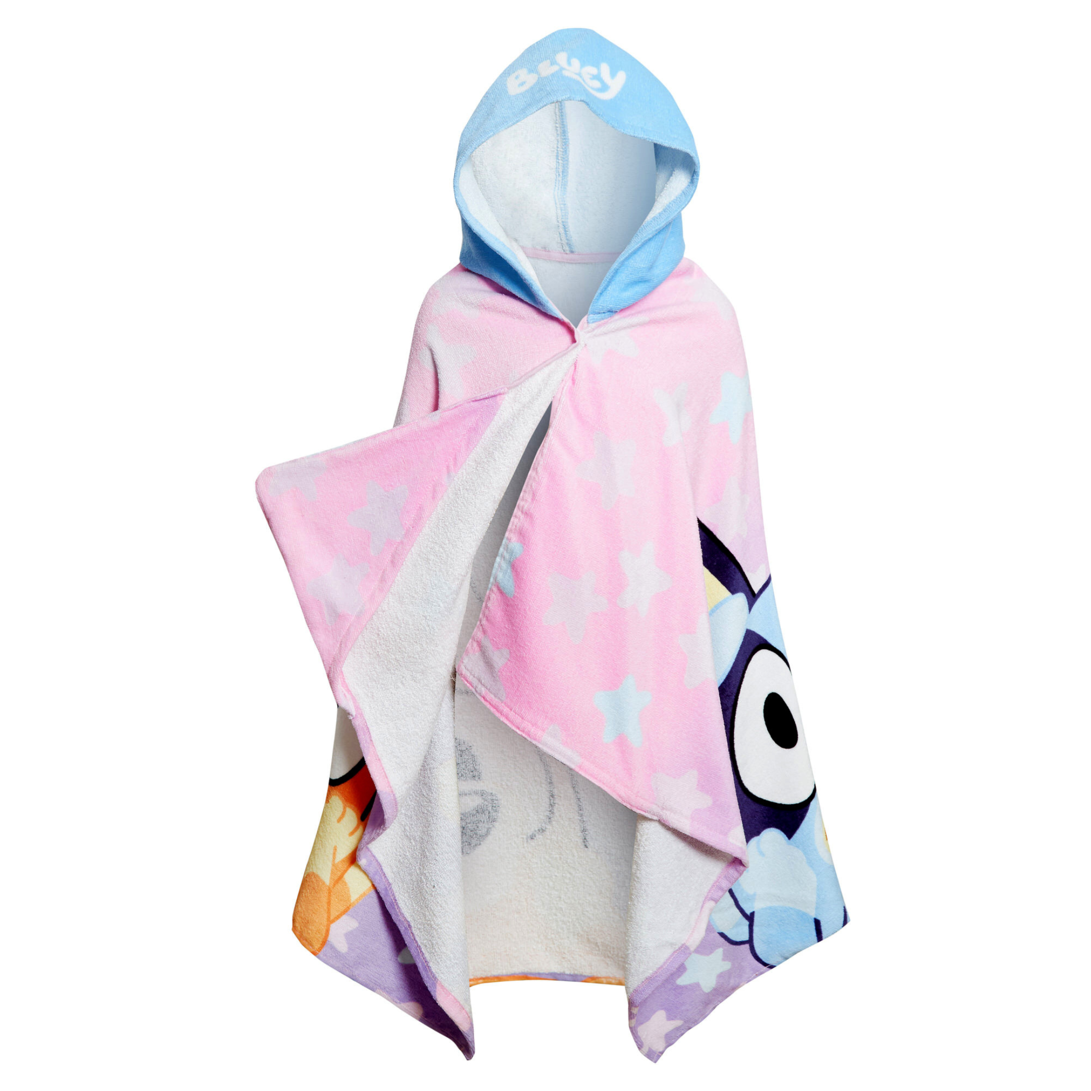 Girls Bluey Hooded Towel For Kids Poncho Bingo Beach Towel Bath Towel Swimming Changing Robe