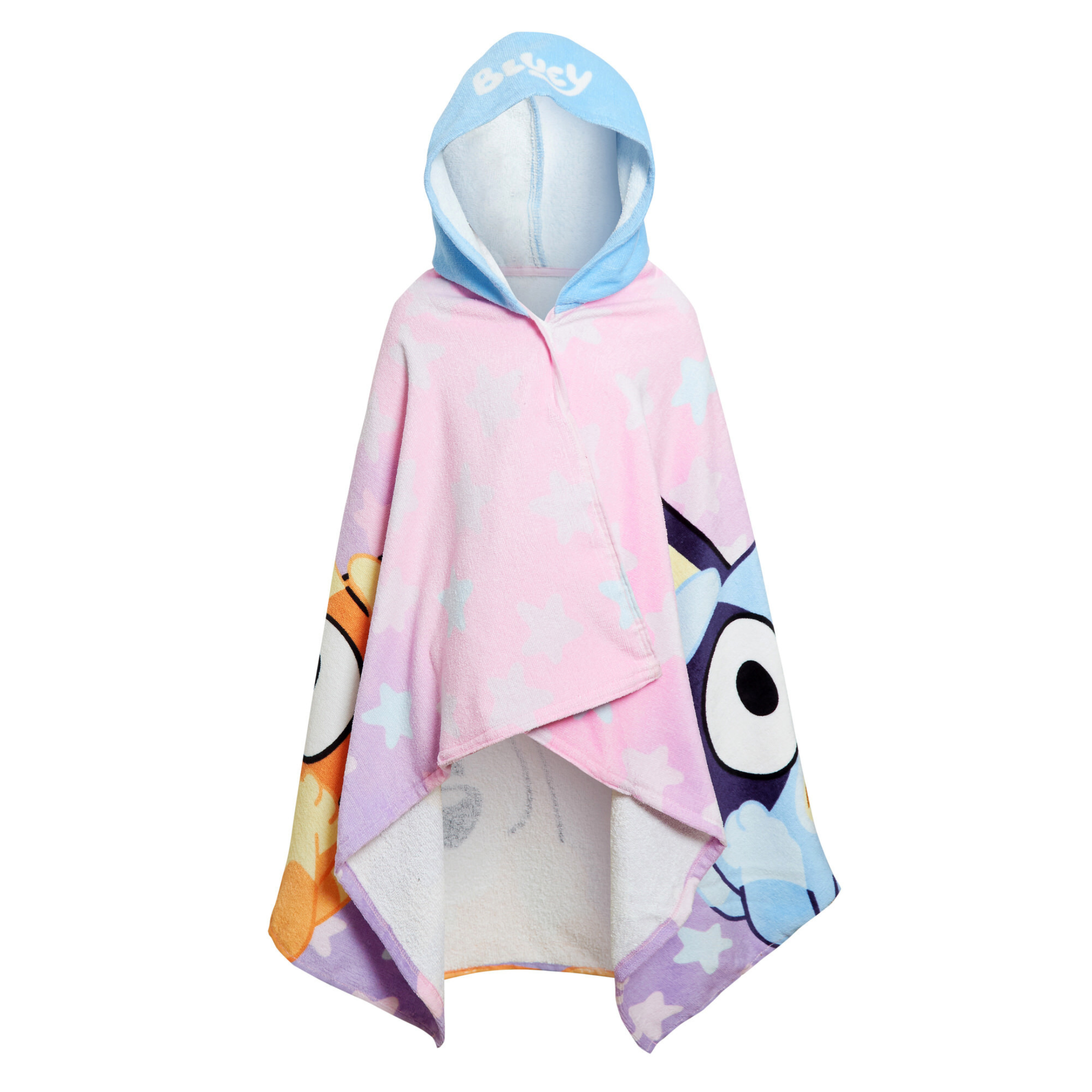 Girls Bluey Hooded Towel For Kids Poncho Bingo Beach Towel Bath Towel Swimming Changing Robe