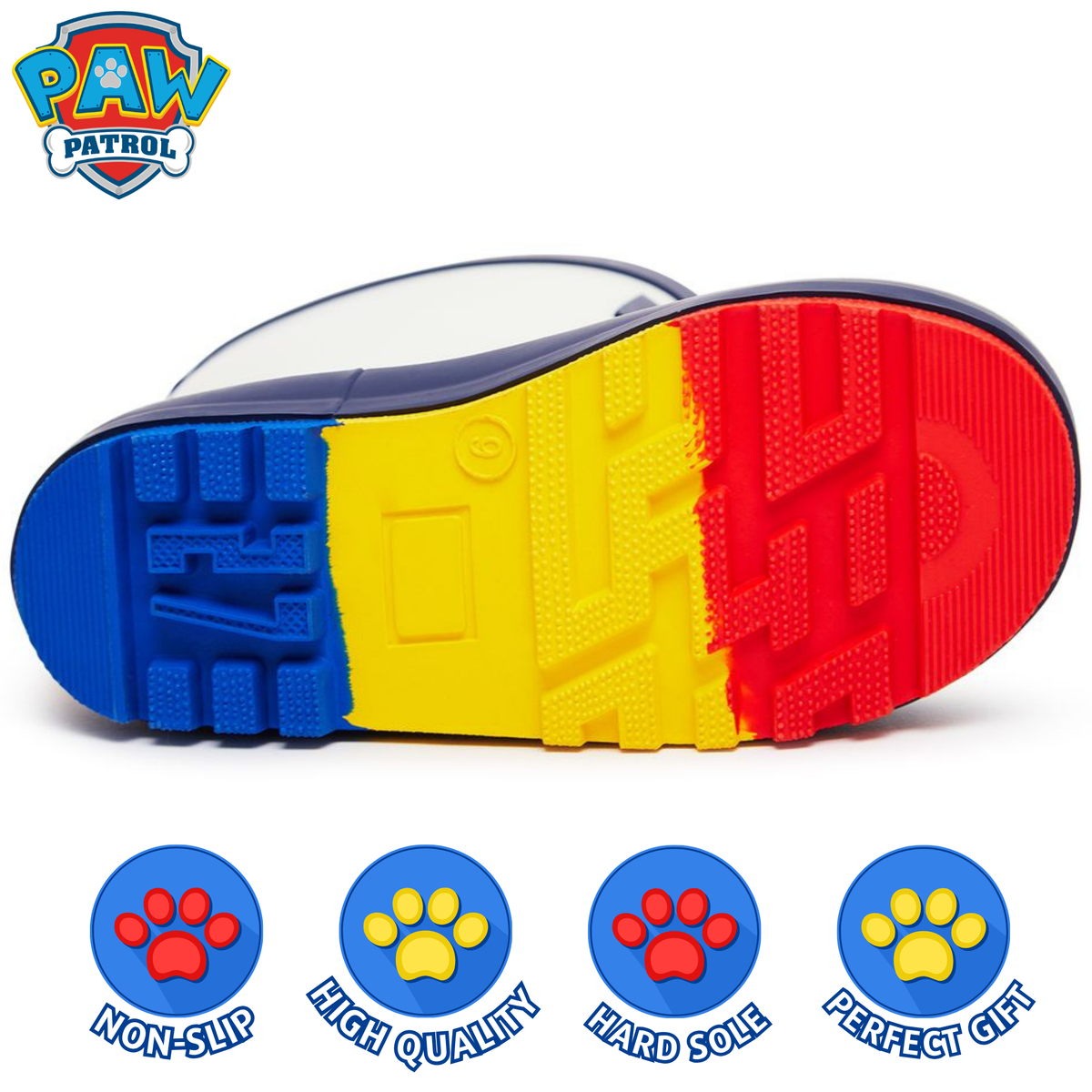 PAW Patrol Wellies Rubber Wellington Boots For Kids Boys Chase Marshall Rain Snow Boots