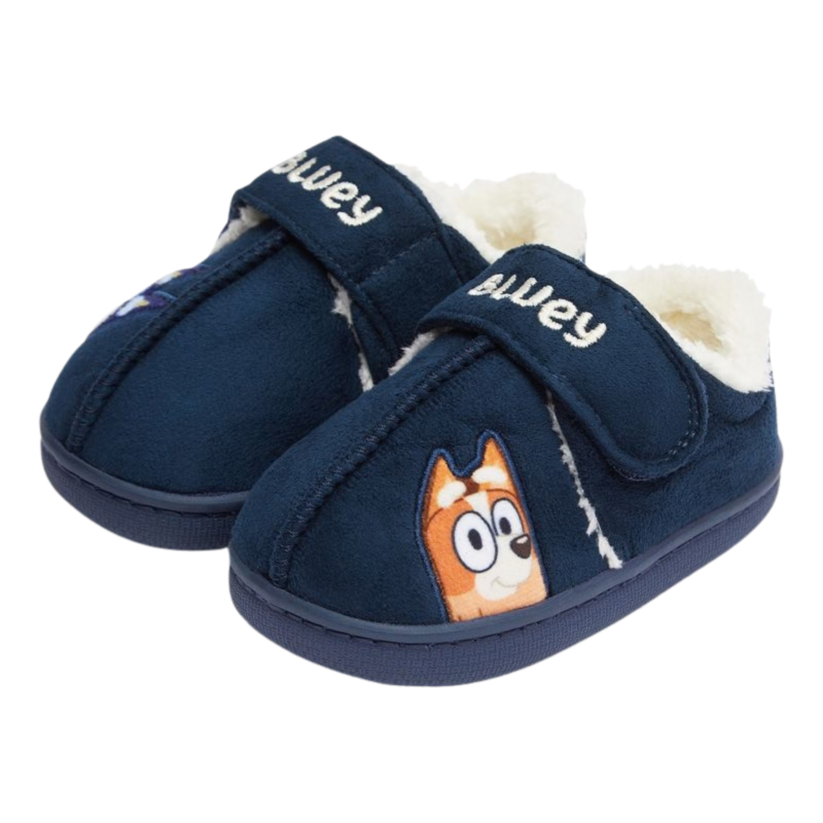 Kids Bluey Slippers Girls Boys Faux Suede Fur Lined Slipper Booties House Shoes