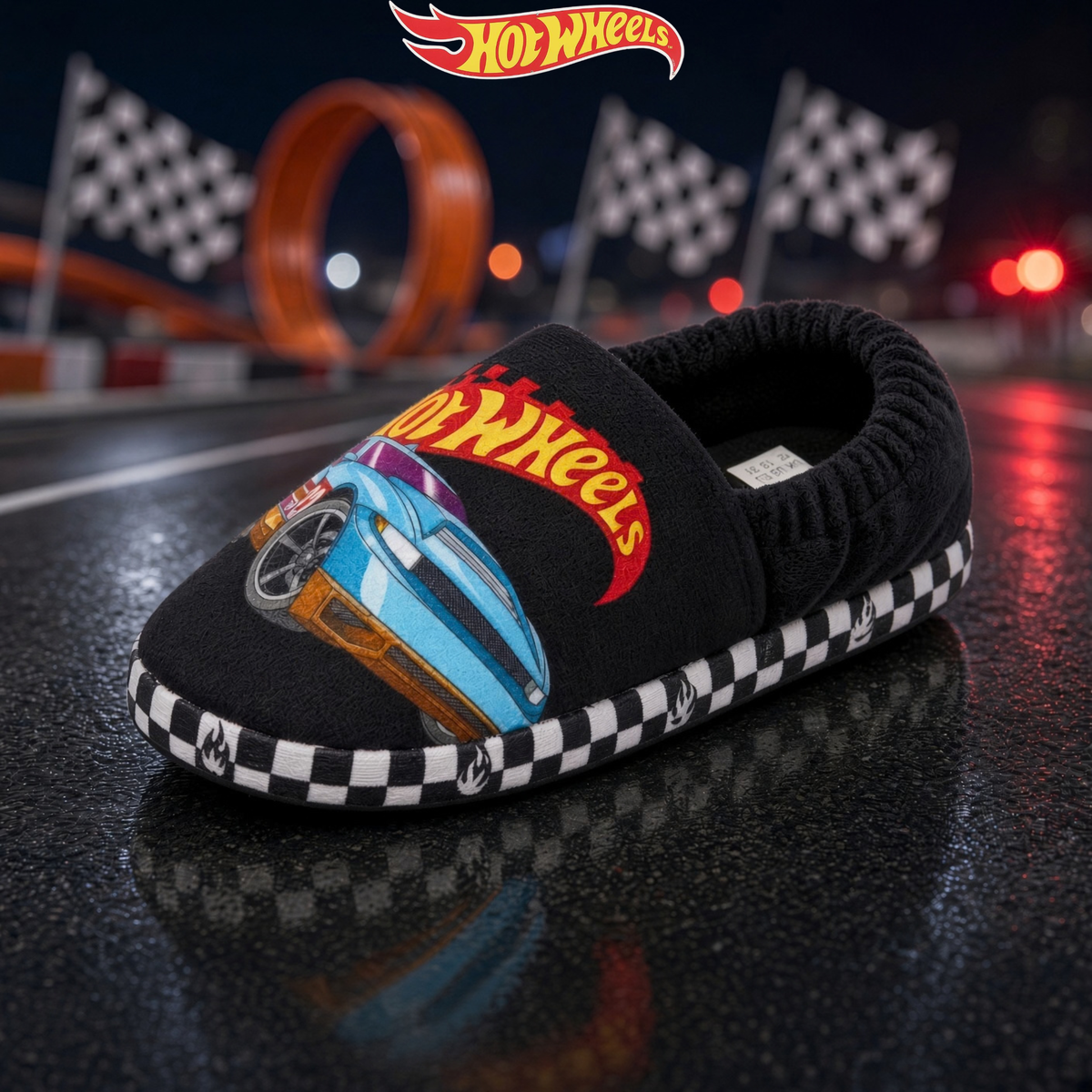 Boys Hot Wheels Slippers For Kids Racing Cars Driver Slipper Mules House Shoes