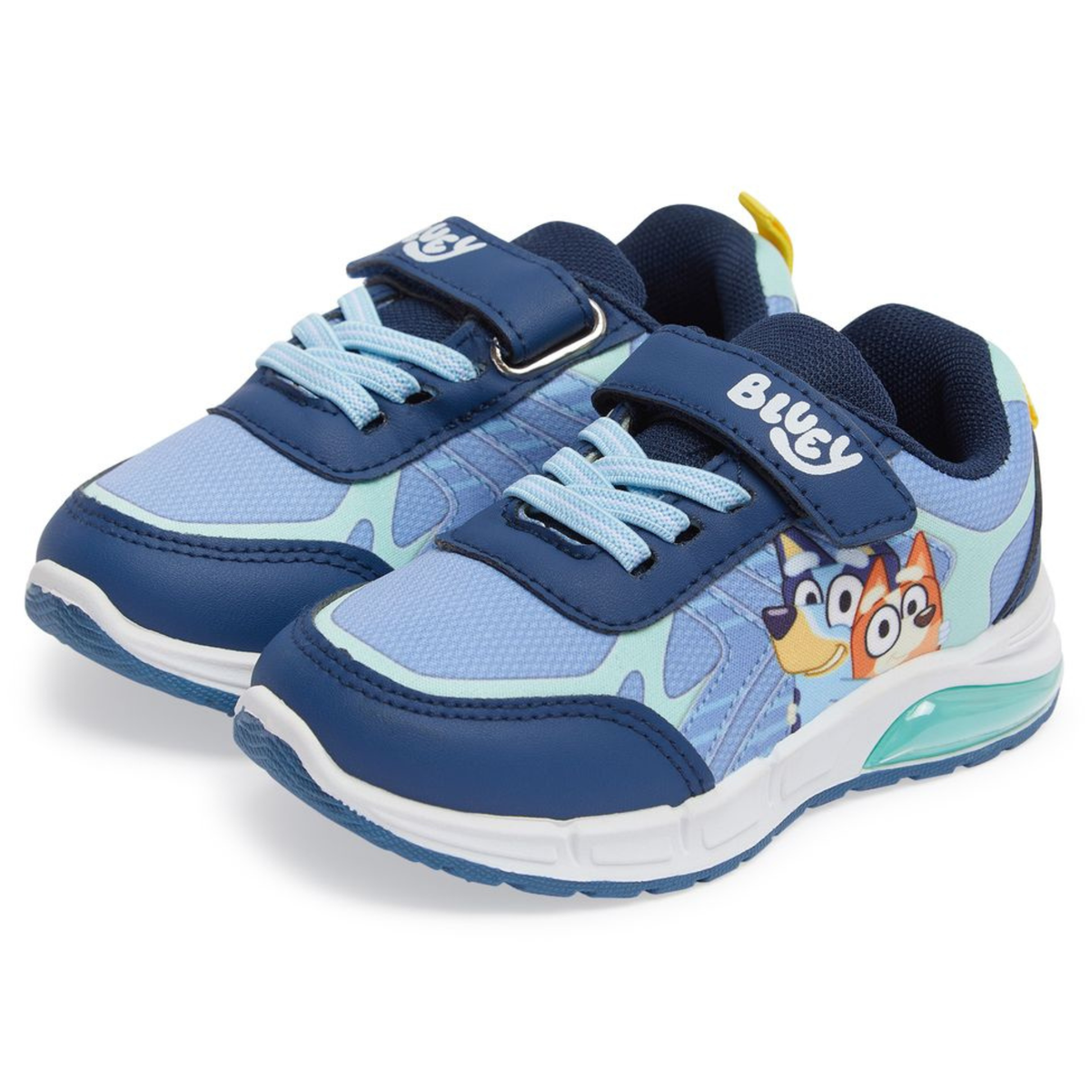 Bluey Light Up Trainers For Girls Puppy Easy Fasten Sports Shoe With LED Lights