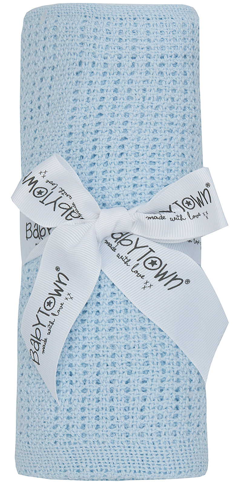 Lora Dora Baby Cellular Blanket for Newborn Boys and Girls 100% Pure Cotton Extra Soft for Cot Crib Moses Baskets Pushchairs Prams