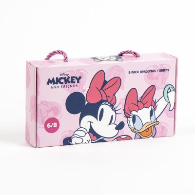 Girls 5 Pack Gift Boxed Disney Minnie Mouse Briefs Kids Underwear Knickers Pants