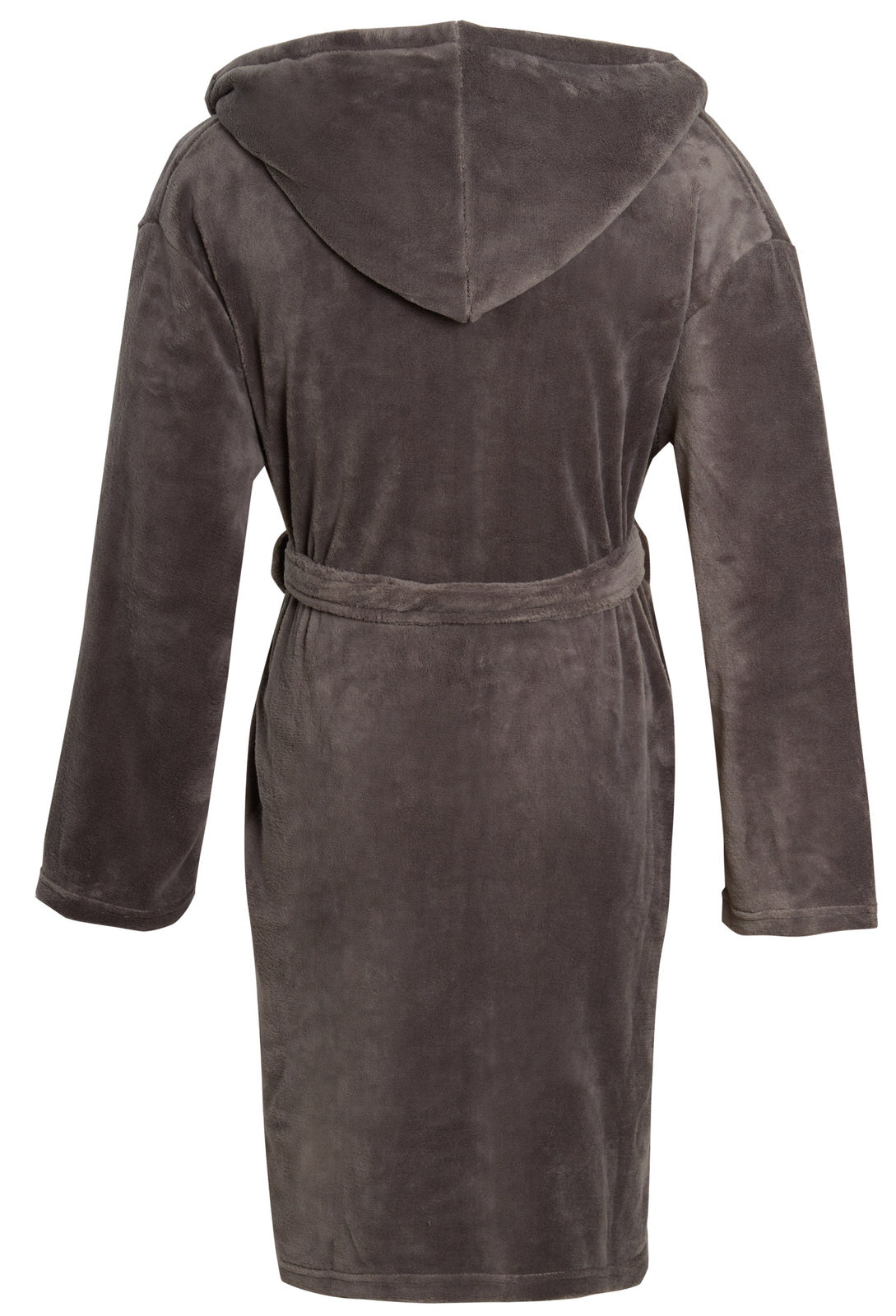 Mens Luxury Fleece Bathrobe Dressing Gown Hooded Bath Robe or Collar Housecoat