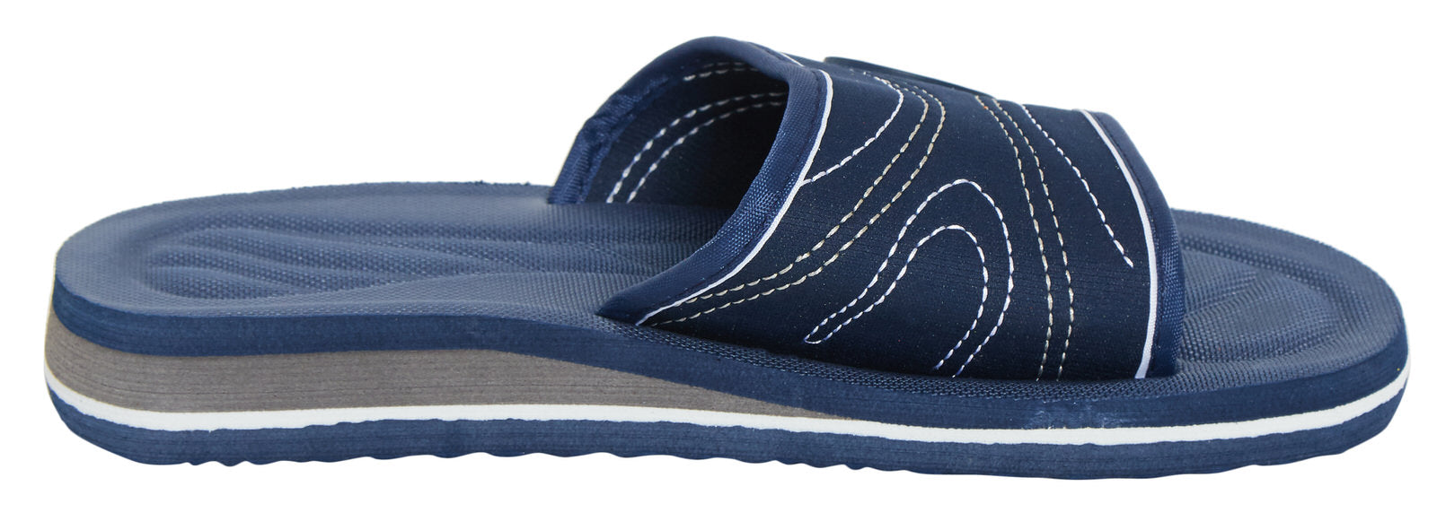 Mens Slip On Sports Sliders Boys Summer Flip Flops Sandals Beach Shower Shoes