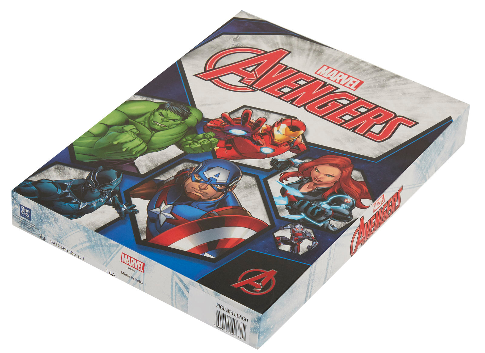 Marvel Avengers Pyjamas Boys Luxury Full Length Pjs Gift Boxed Hero Nightwear