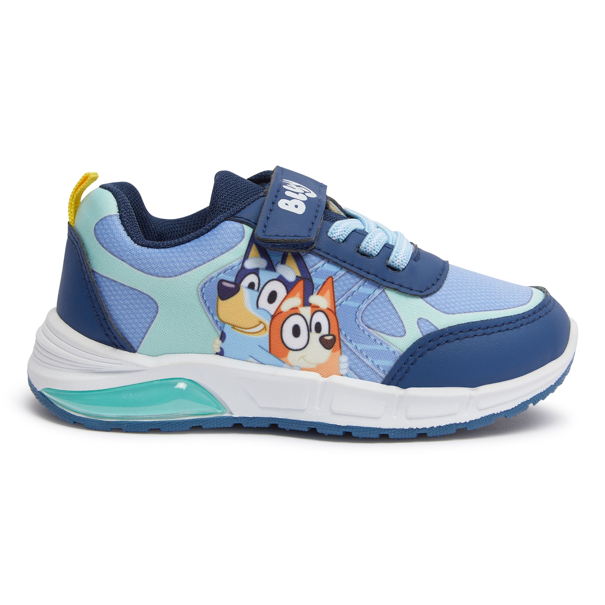 Bluey Light Up Trainers For Girls Puppy Easy Fasten Sports Shoe With LED Lights