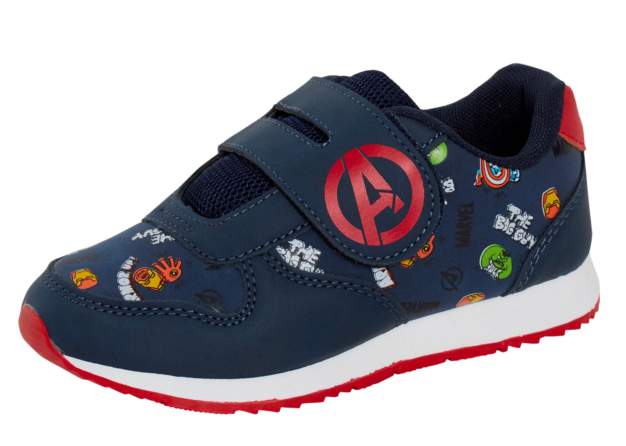 Avengers Trainers For Boys Marvel Kids Lightweight Sports Shoes Easy Fasten Shoe