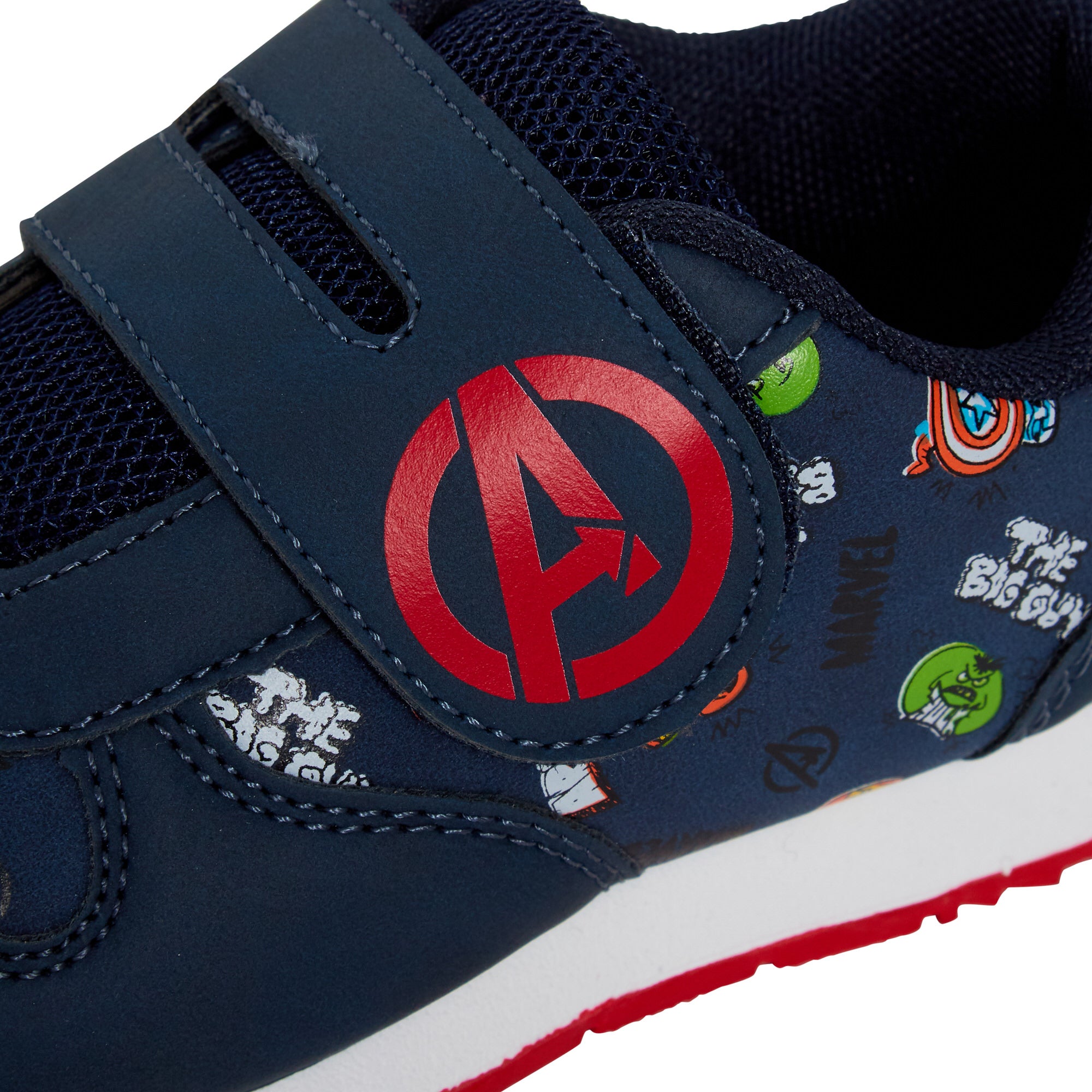 Avengers Trainers For Boys Marvel Kids Lightweight Sports Shoes Easy Fasten Shoe