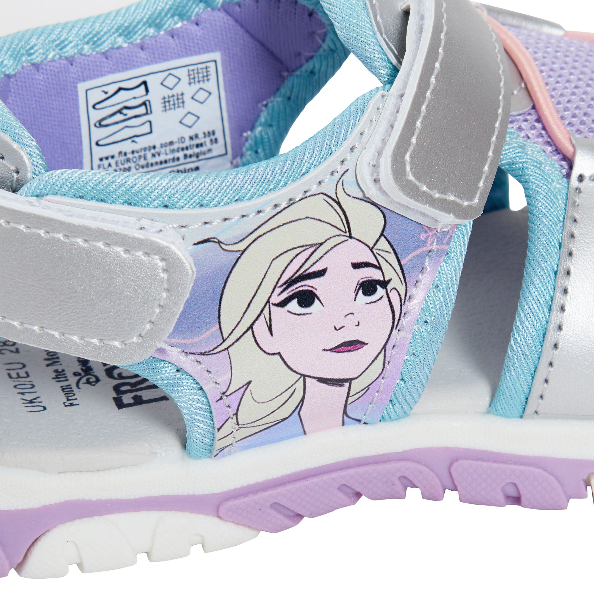 Disney Frozen Sandals Kids Elsa Anna Closed Toe Sport Sandal Walking Summer Shoe