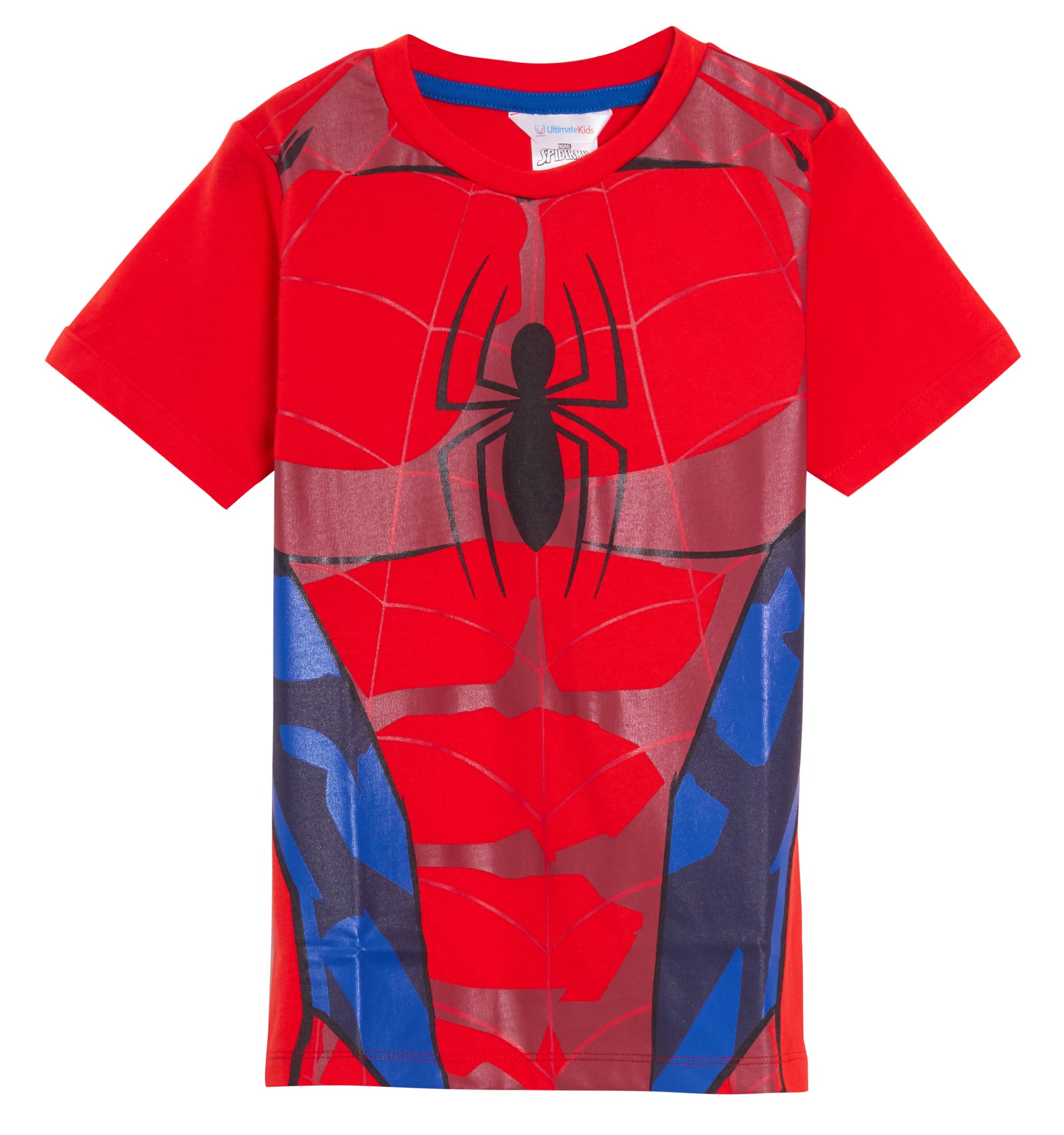 Boys 3 Pack Spiderman T-Shirts Kids Marvel Dress Up Tops Short Sleeved Tees