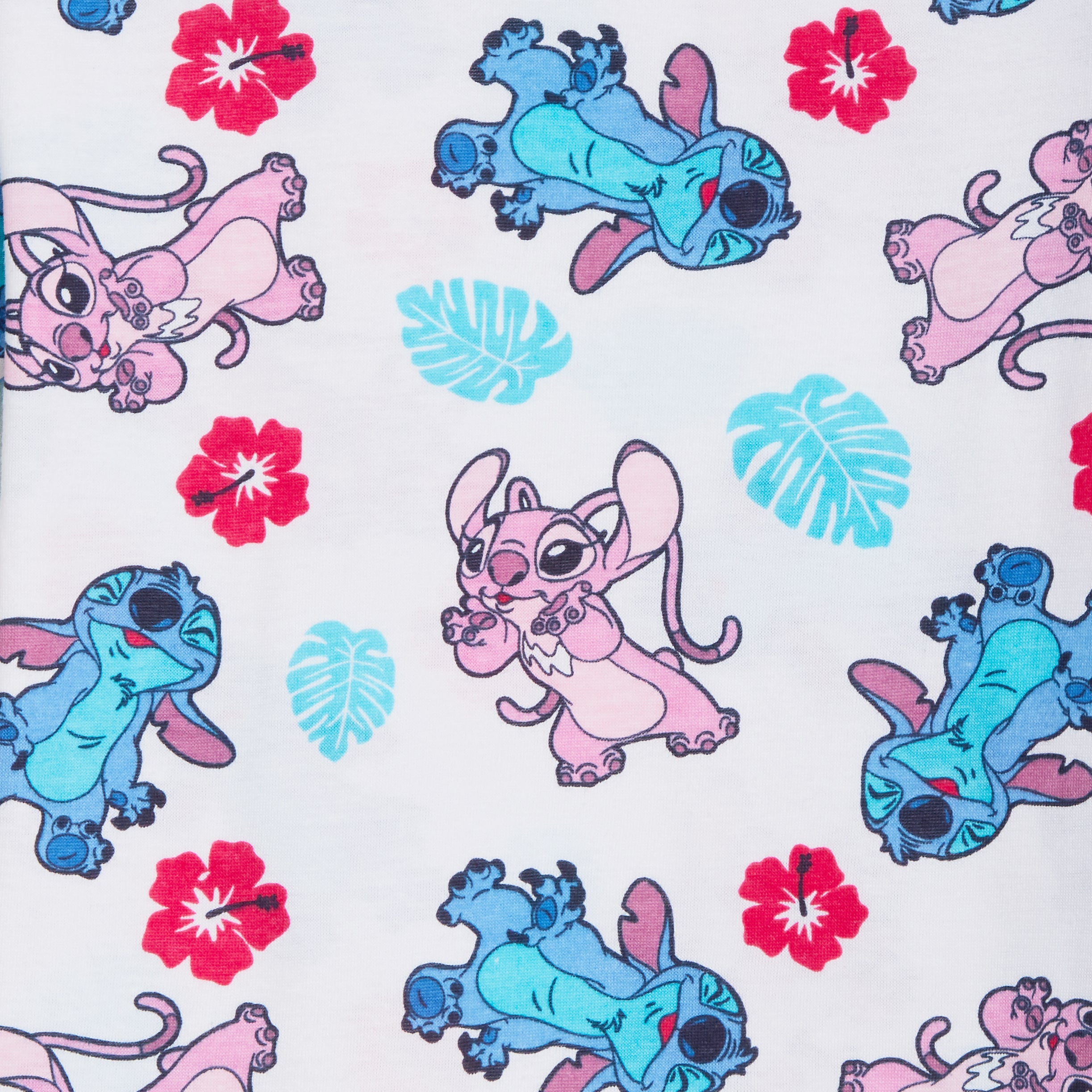 Girls 3 Pack Lilo & Stitch T-Shirts Disney Angel Summer Tops Short Sleeve Tees