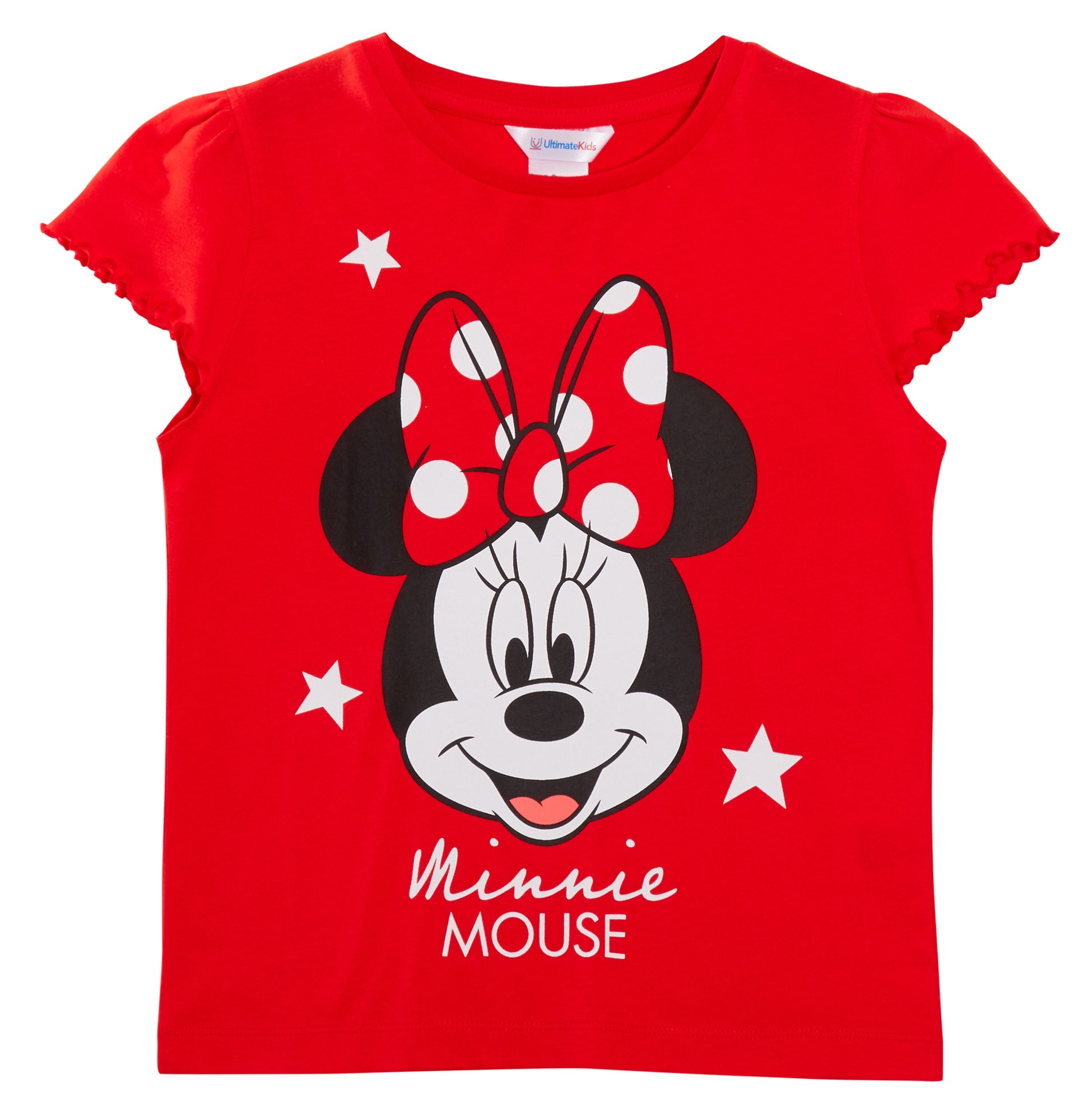 Girls 3 Pack Disney Minnie Mouse T-Shirts For Kids Disney Minnie Dress Up Tops
