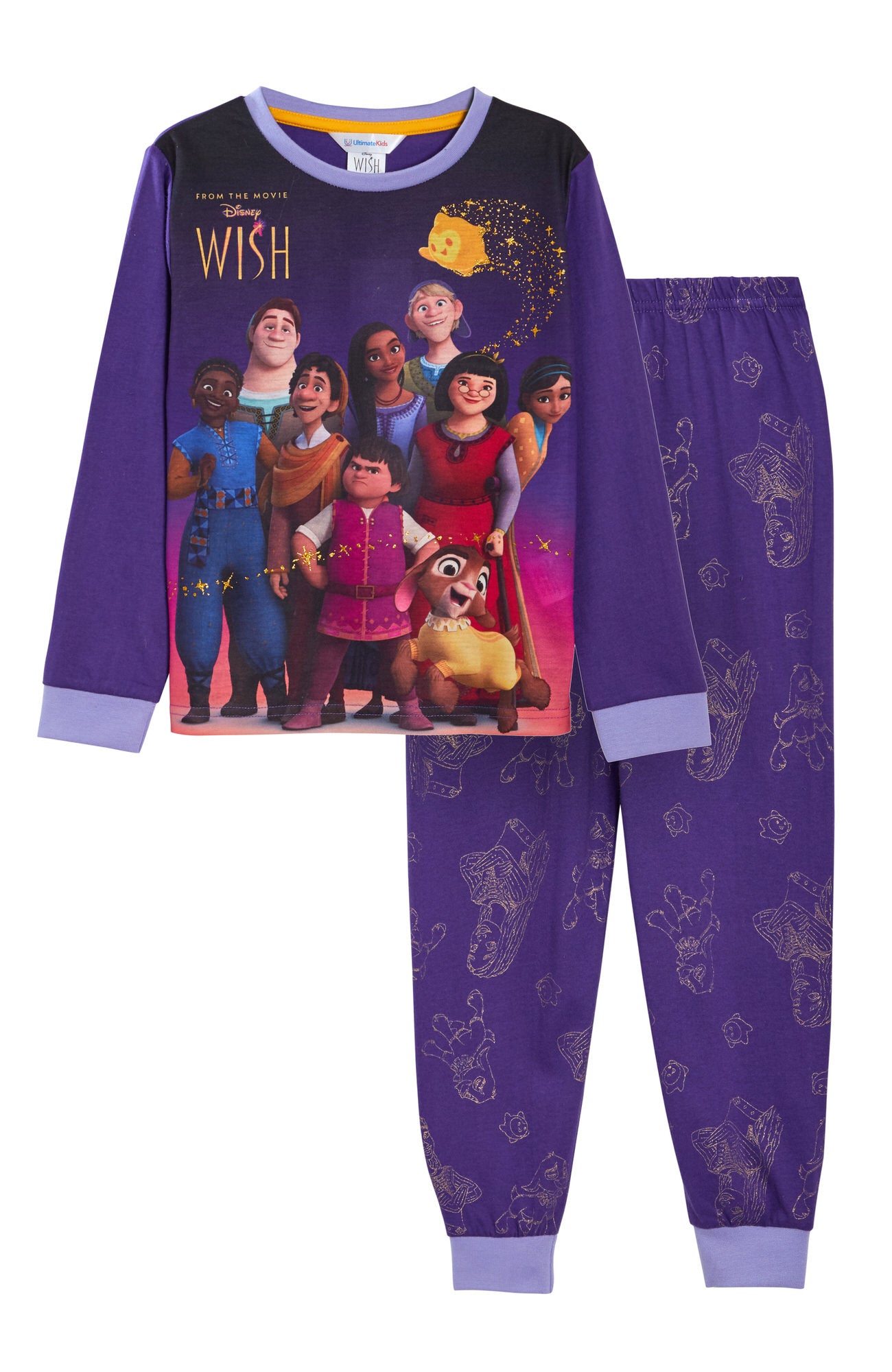 Girls Disney Wish Pyjamas For Kids Girls Full Length Disney Asha Pjs Nightwear