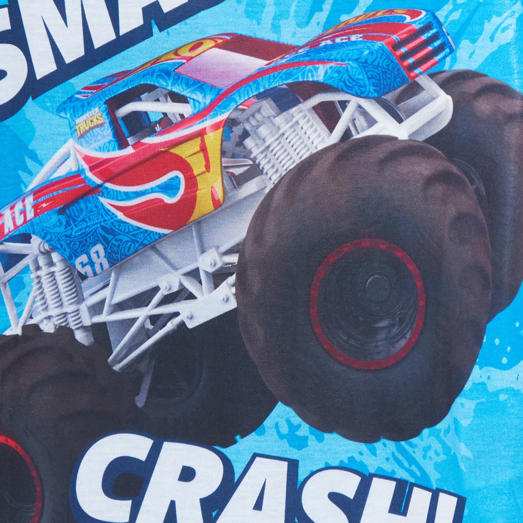 Boys 3 Pack Monster Trucks T-Shirts Kids Hot Wheels Multipack Short Summer Tees