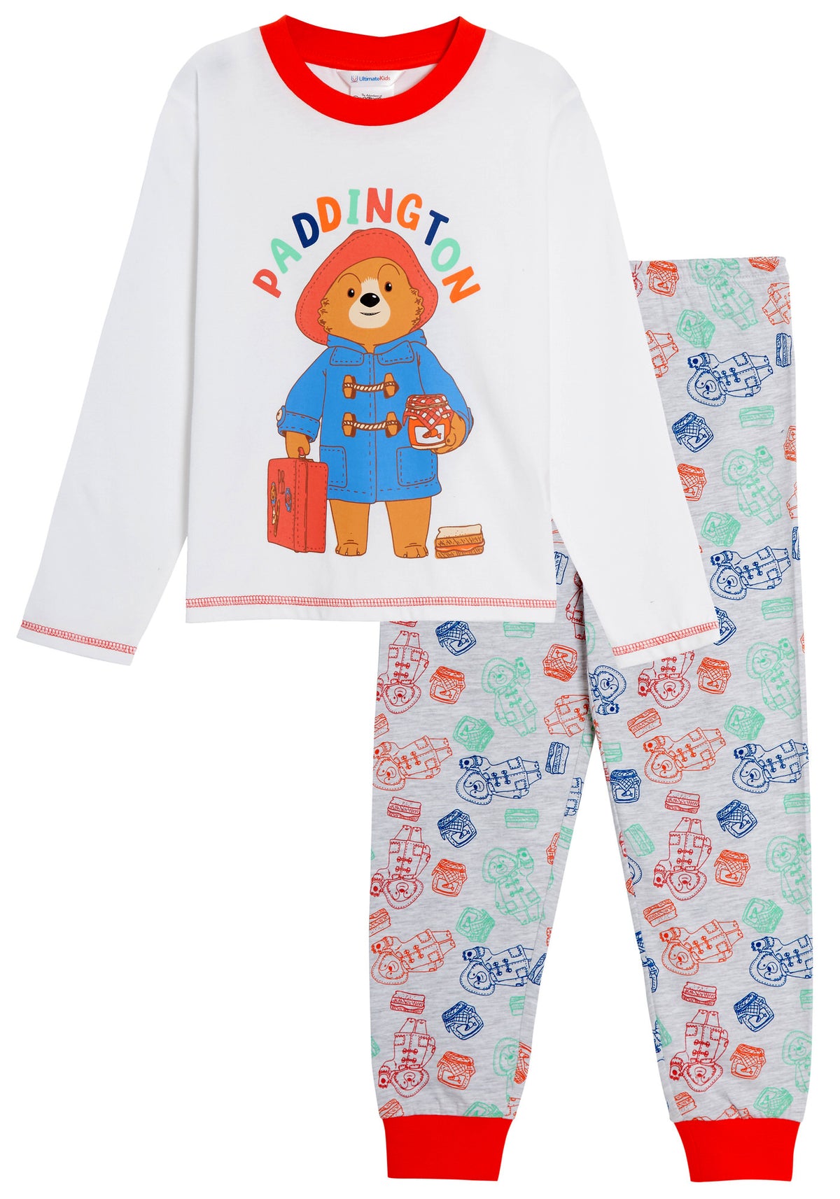 Paddington Bear Pyjamas White 5-6 Years