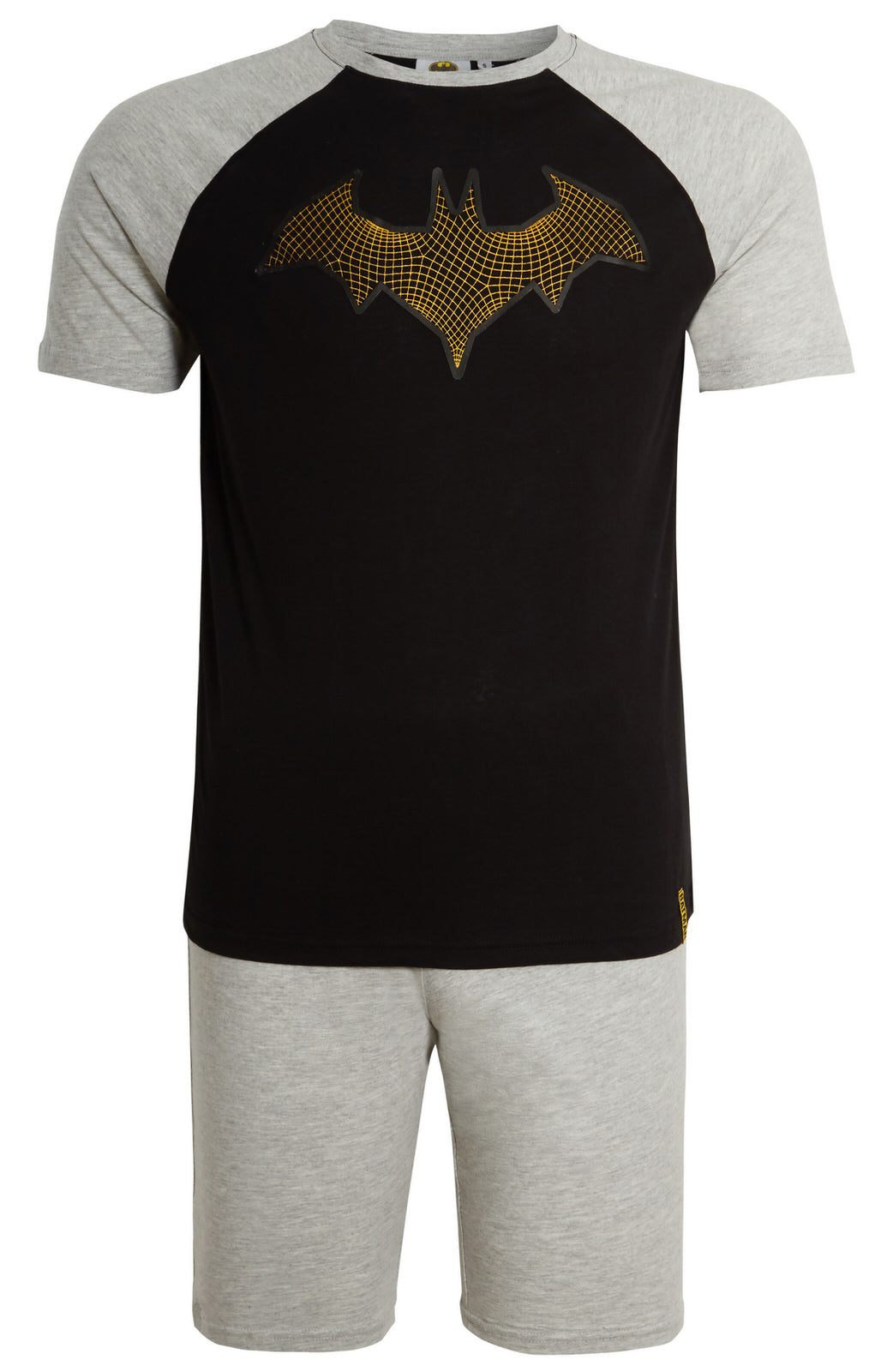 Mens Batman Short Pyjamas DC Comics Short Sleeved T-Shirt + Shorts Lounge Set