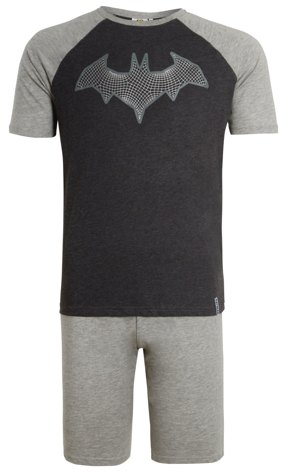 Mens Batman Short Pyjamas DC Comics Short Sleeved T-Shirt + Shorts Lounge Set