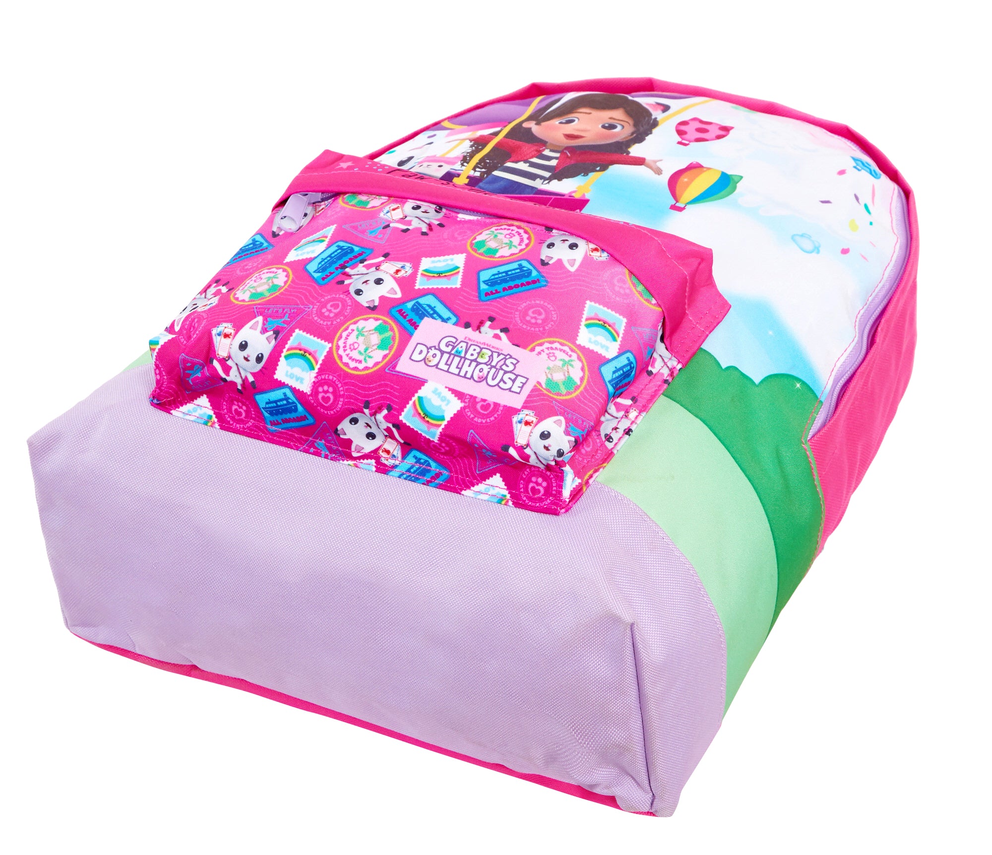 Gabbys Dollhouse Backpack + Lunch Bag + Pencil Case Girls 3 Piece School Bag Set