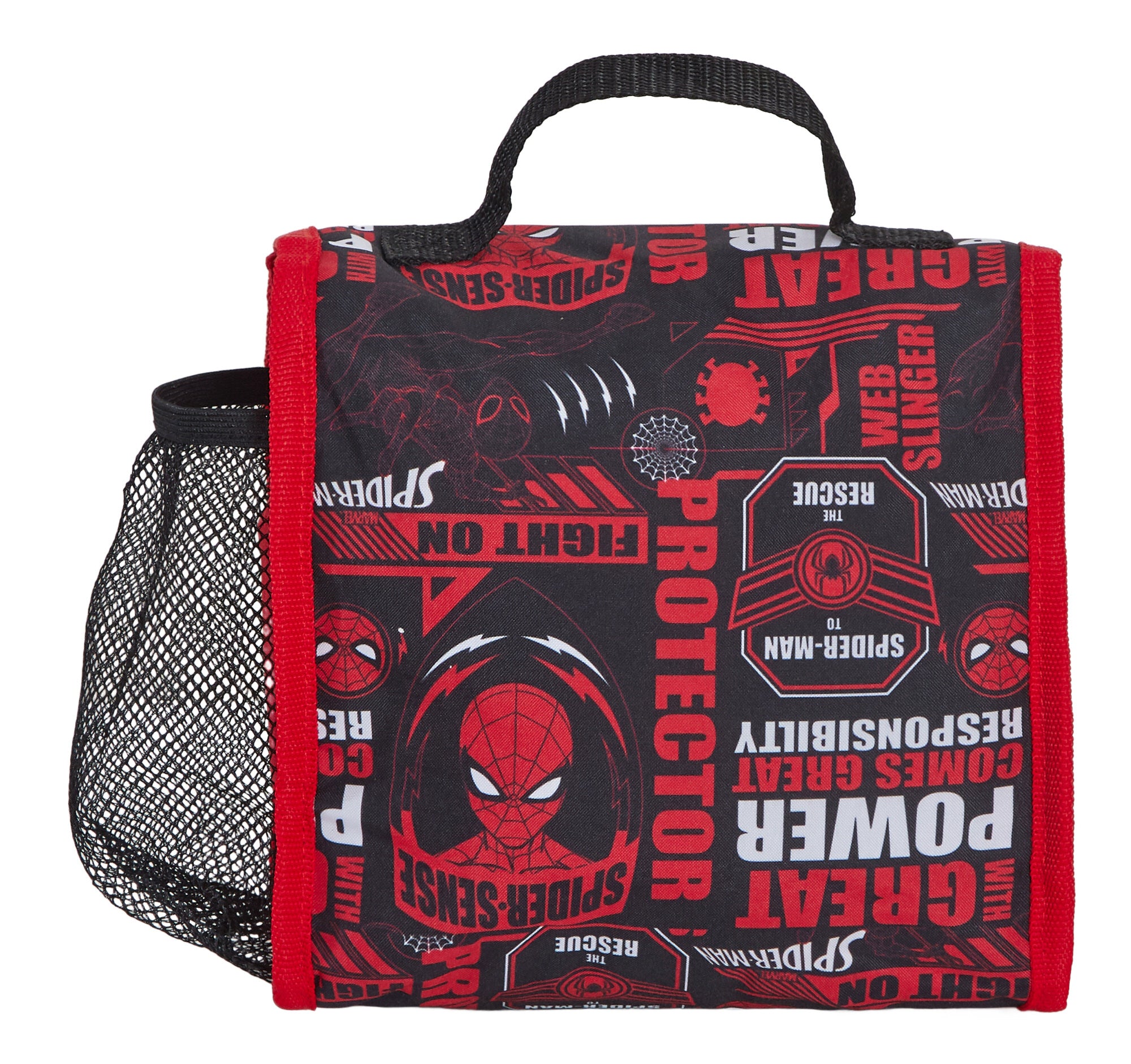 Spiderman Backpack + Lunch Bag + Pencil Case Boys 3 Piece Marvel School Bag Set