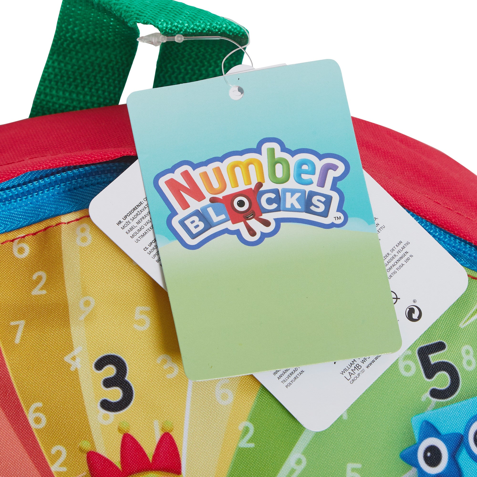 Numberblocks Backpack + Lunch Bag + Pencil Case Kids 3 Piece Nursey School Bag
