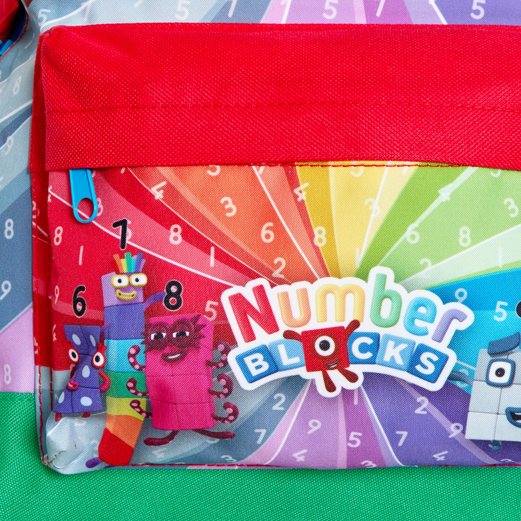 Numberblocks Backpack + Lunch Bag + Pencil Case Kids 3 Piece Nursey School Bag