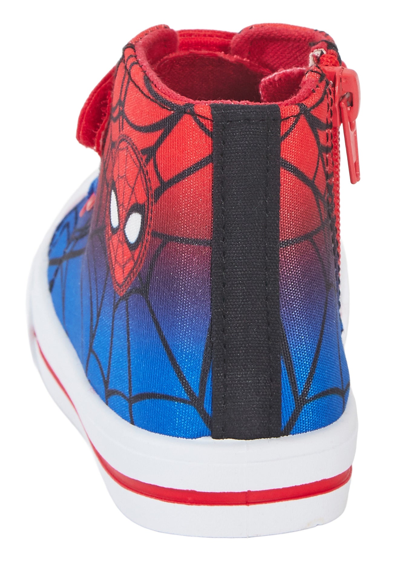 Boys Spiderman Canvas Hi Top Trainers Kids Marvel Sports Shoes Plimsolls Pumps