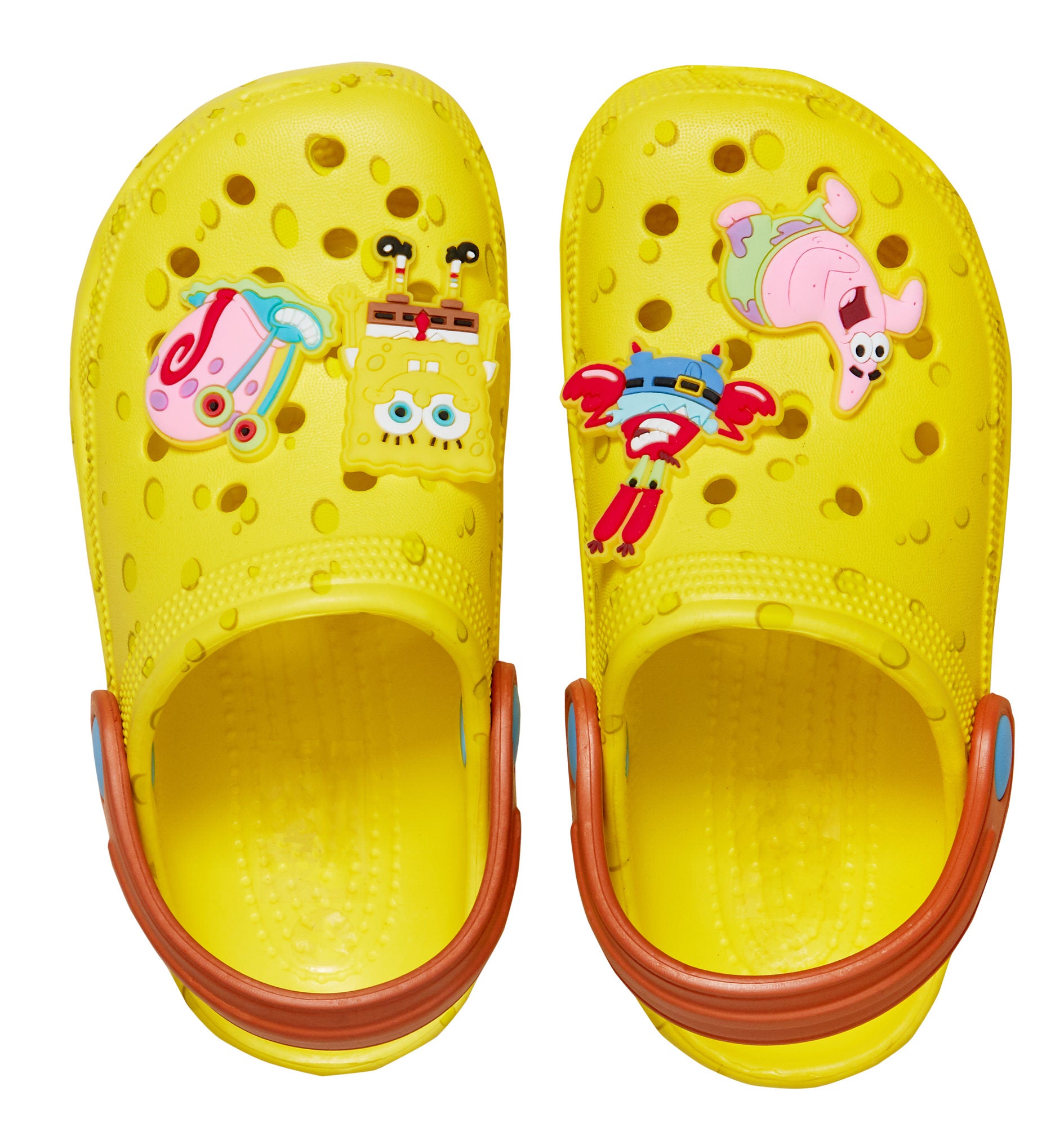 SpongeBob SquarePants Clogs with Charms Sandals Kids Summer Sliders Beach Shoes
