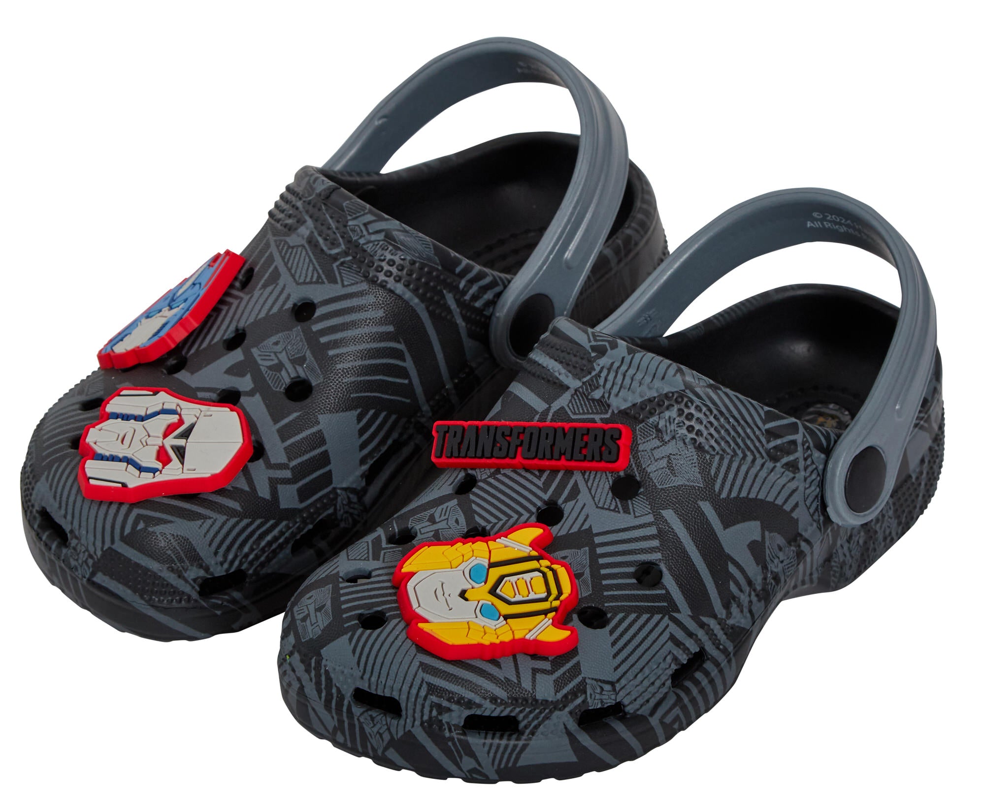 Boys Transformers Clogs + Charms Kids Sandals Optimus Prime Sliders Beach Shoes
