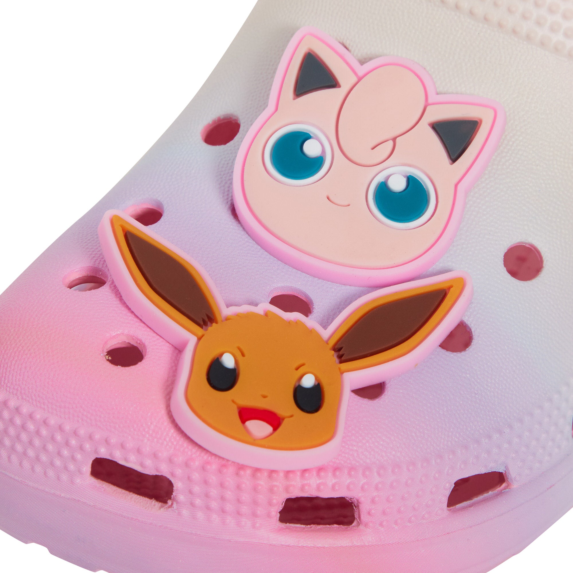 Girls Pokemon Clogs + Charms Kids Sandals Pikachu Eevee Sliders Beach Shoes