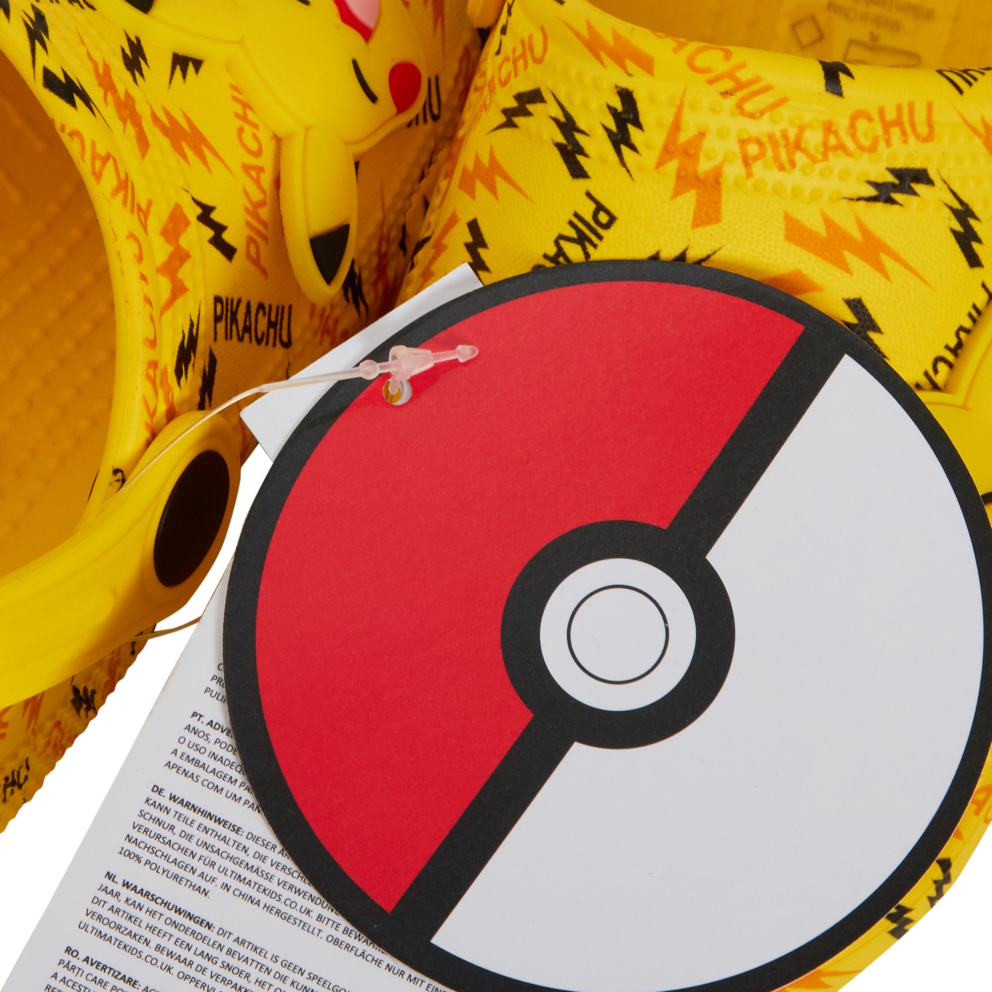 Pokemon Pikachu Clogs + Charms Kids Sandals Boys Girls Sliders Strap Beach Shoes
