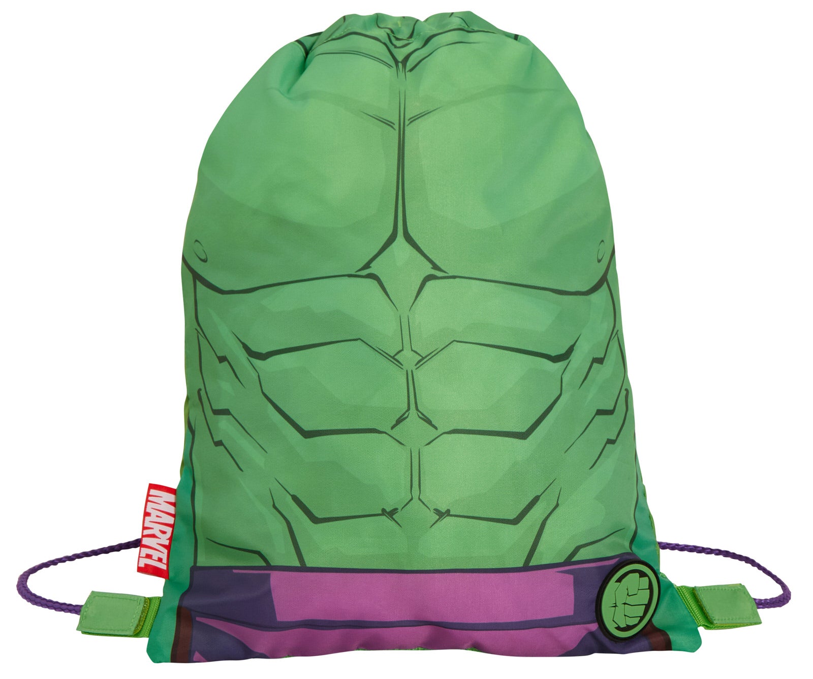 Boys Marvel Hulk Drawstring Gym Bag Avengers Sports Swimming PE Kit Backpack