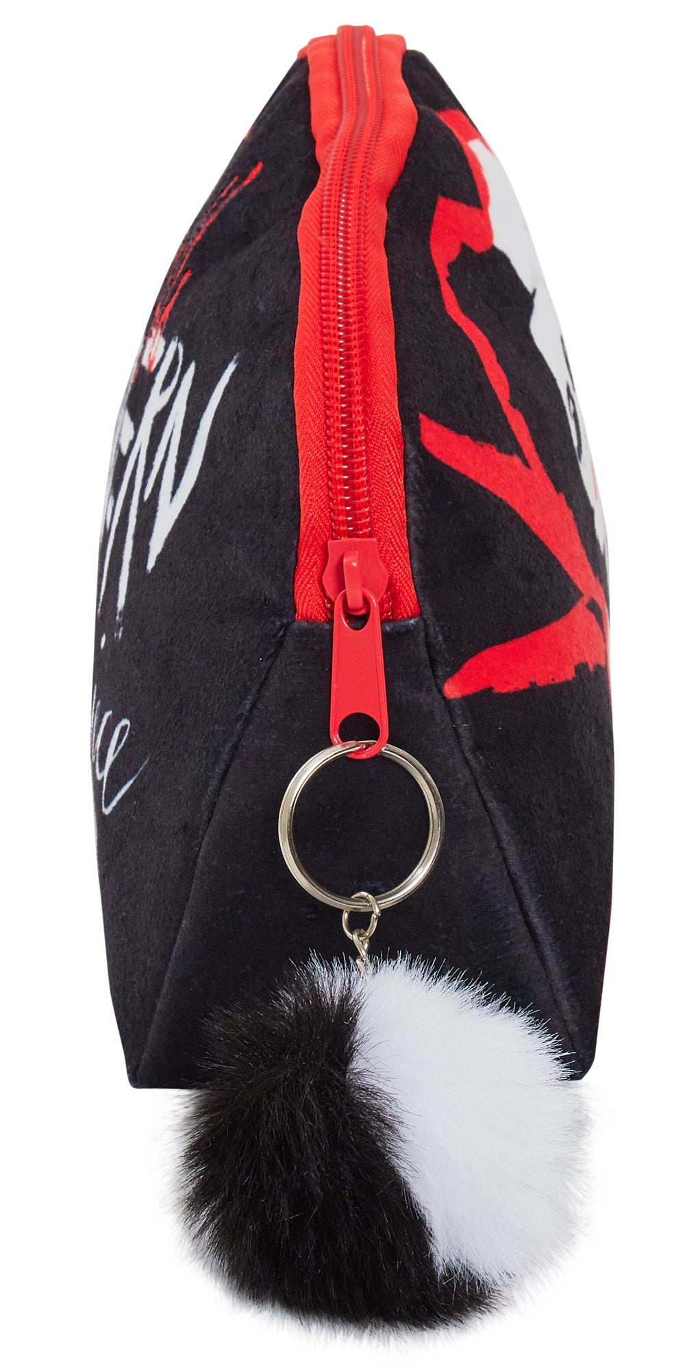 Cruella Make Up Bag for Women Disney Plush Cosmetic Toiletries Bag Pencil Case
