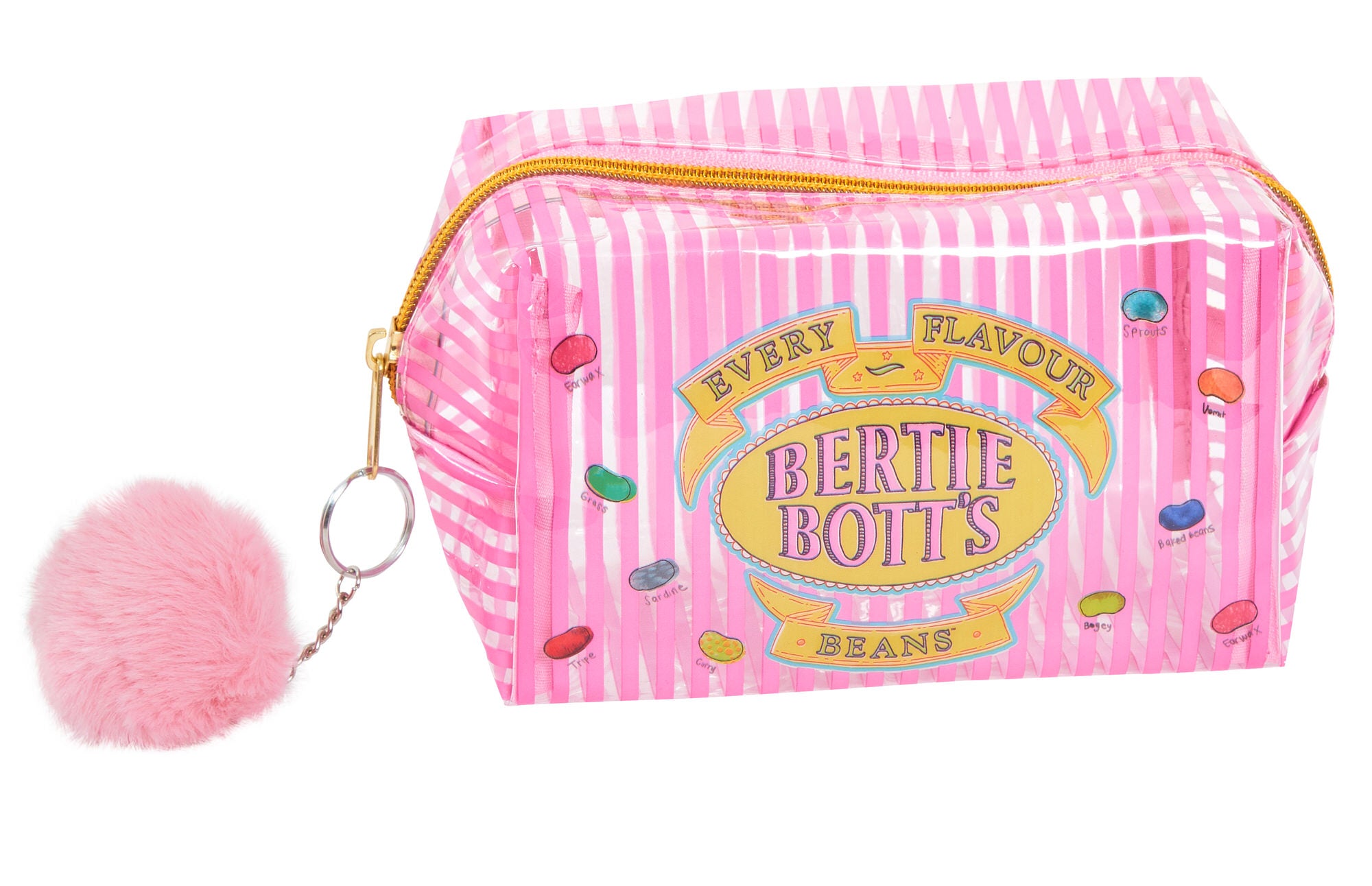 Harry Potter Clear Cosmetics Bag Bertie Botts Make Up Bag School Pencil Case