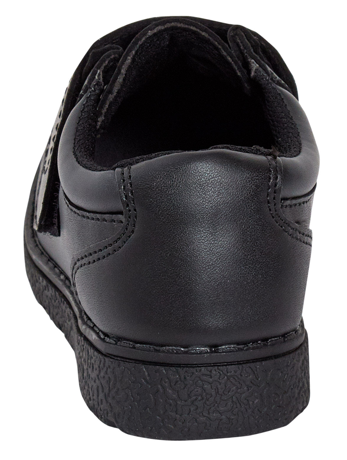 Boys School Shoes For Kids Easy Touch Fasten Hard Wearing Black Formal Shoes