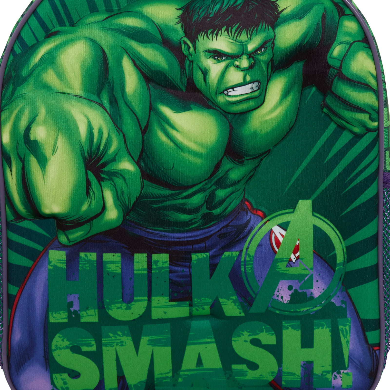 Boys 3D Incredible Hulk Backpack Kids Marvel Avengers School Travel Rucksack Bag
